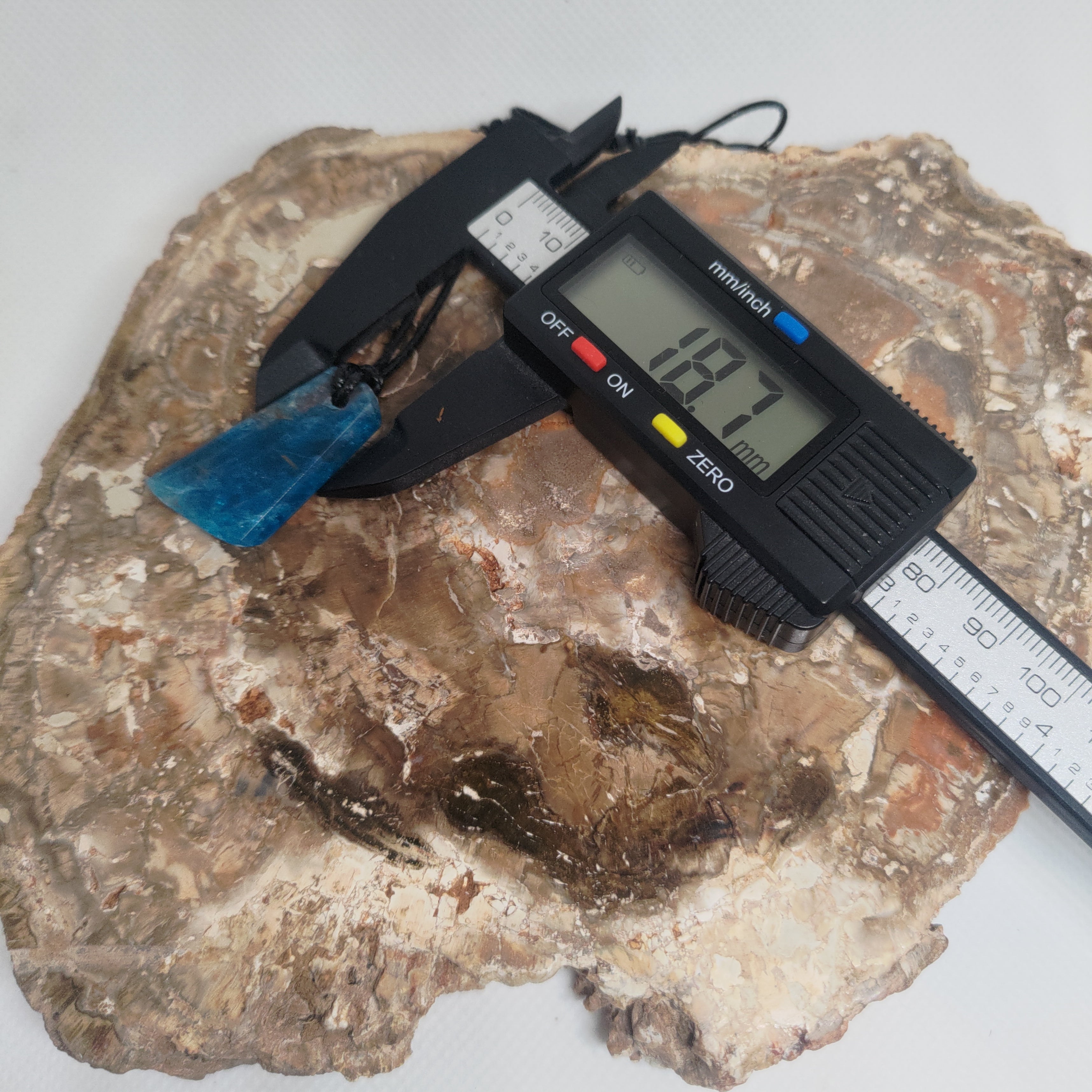 Hand Made Blue Apatite Pendant 0072