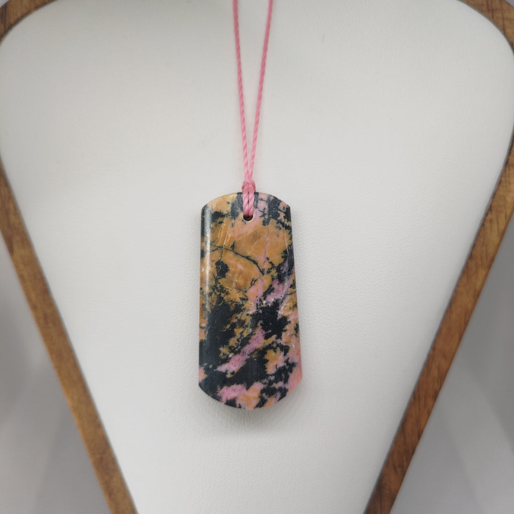 Hand Made Pakistan Rhodonite Pendant 0078