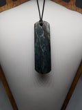 Pounamu Toki – Hand-Carved New Zealand Greenstone Adze 0095
