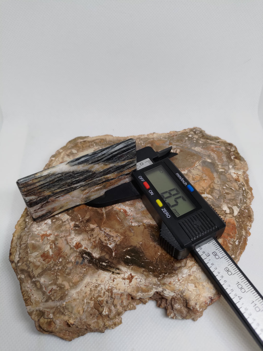 Hand Made New Zealand Schist With Quartz Inclusion Display Medium Slab Ref: 0116