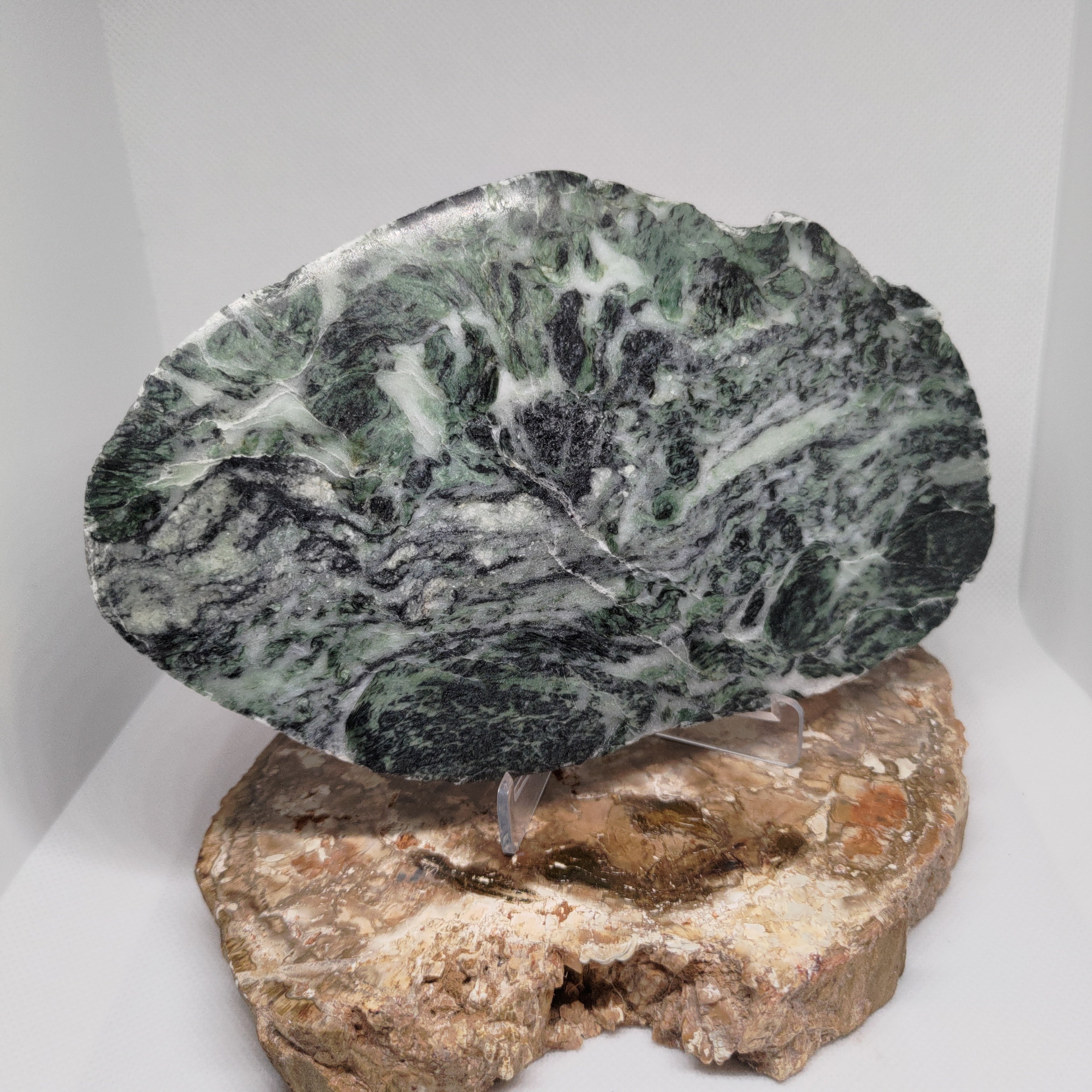 New Zealand Pounamu Display Slab (XL) Ref 0137
