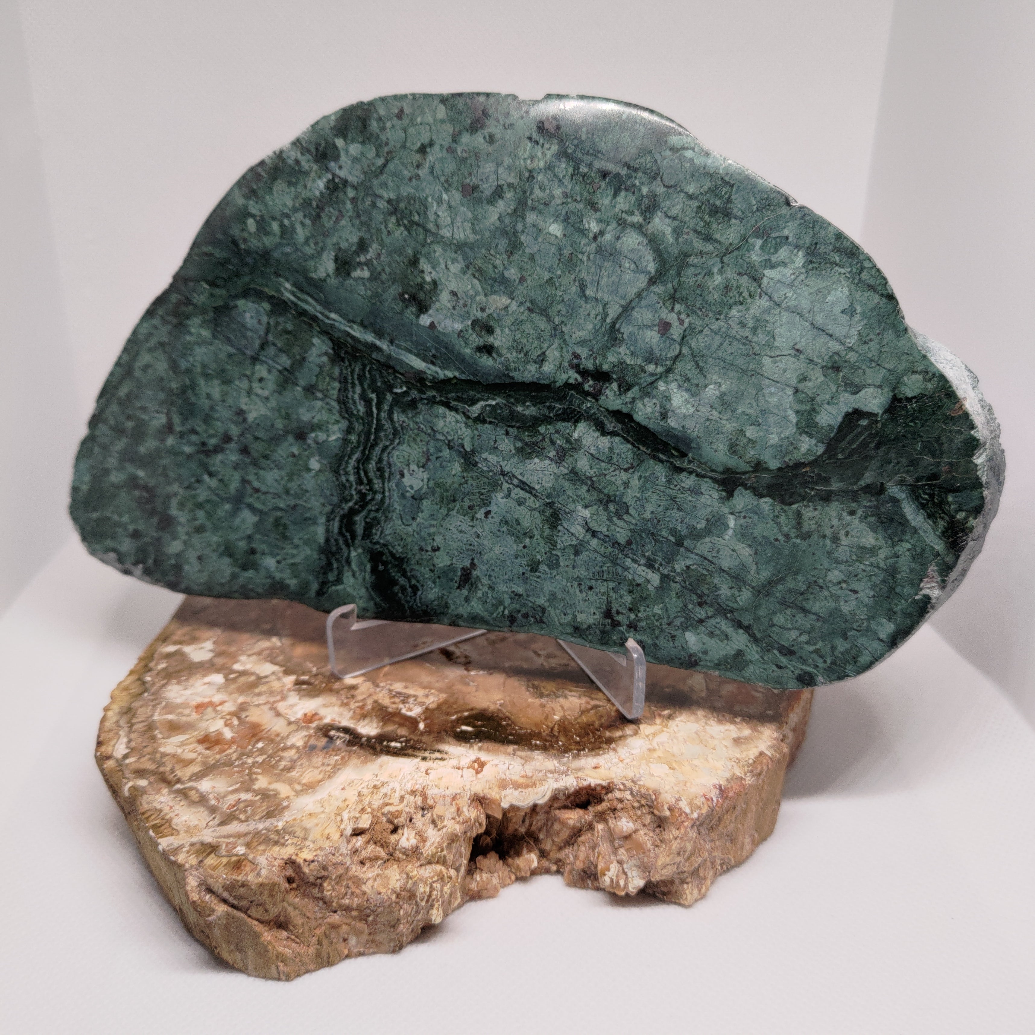 New Zealand Pounamu Display Slab (XL) Ref 0144