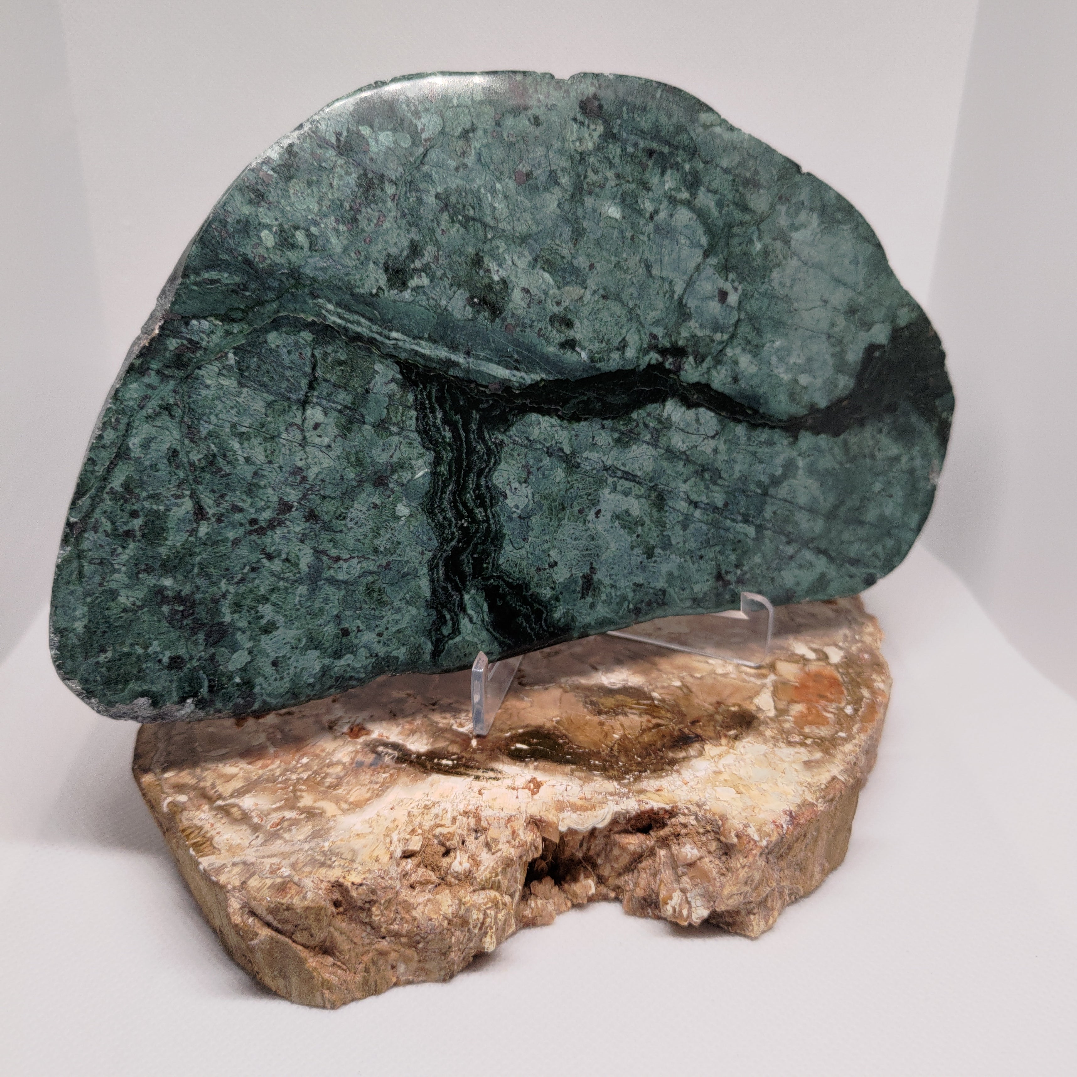 New Zealand Pounamu Display Slab (XL) Ref 0144
