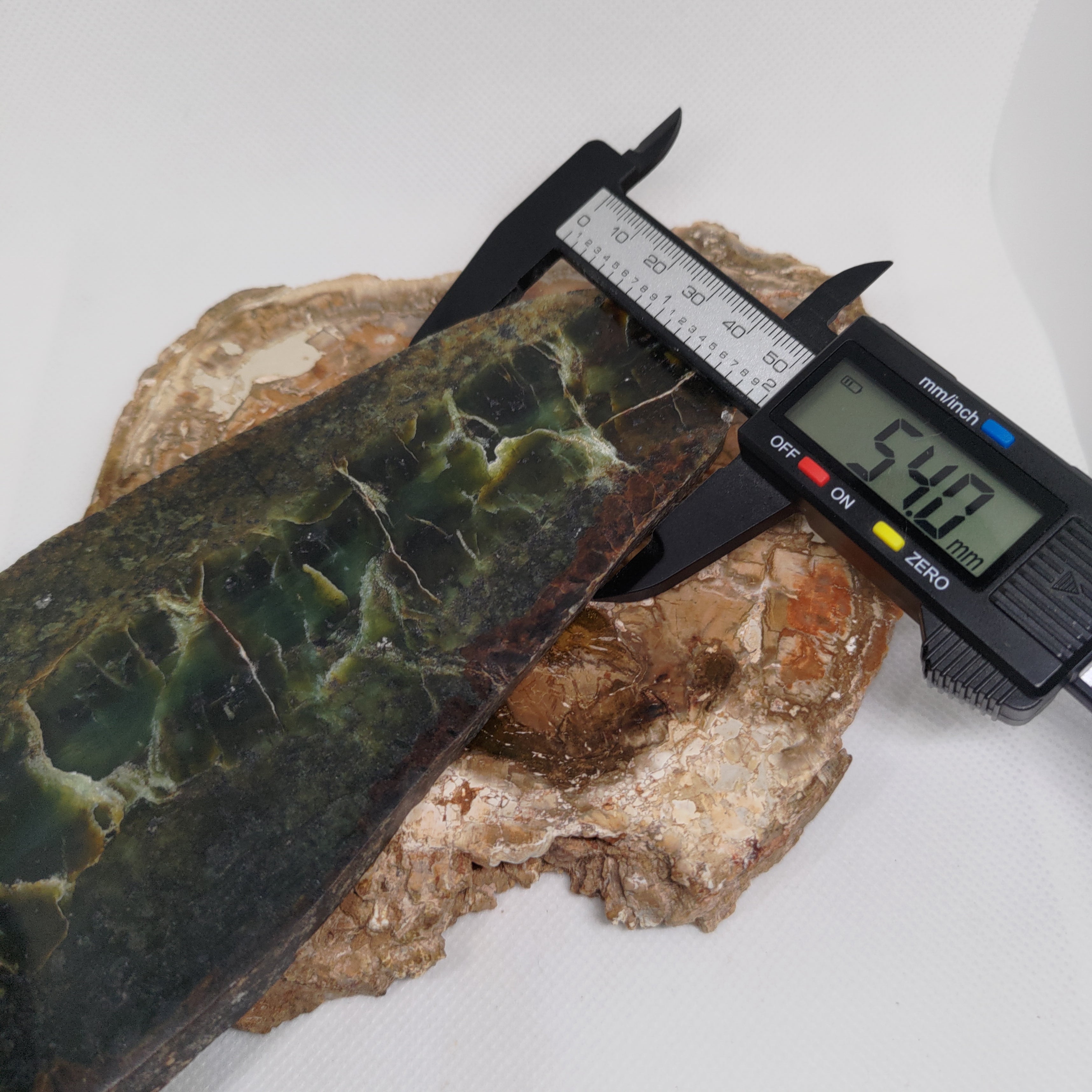 New Zealand Pounamu (Sandwich Jade) Display Slab (XL) Ref 0145