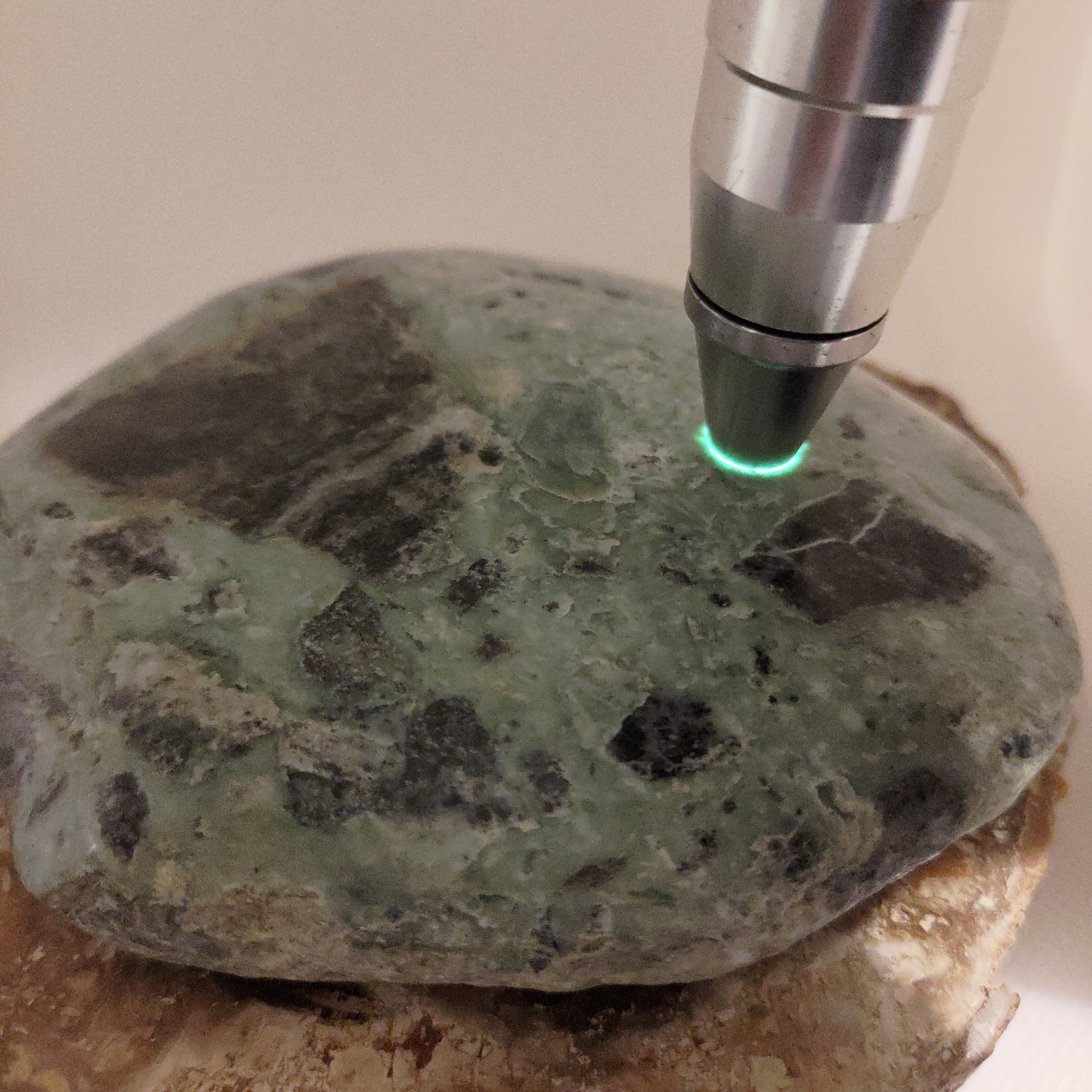 New Zealand Pounamu Specimen High Shine Polish On One Side Ref: 0153