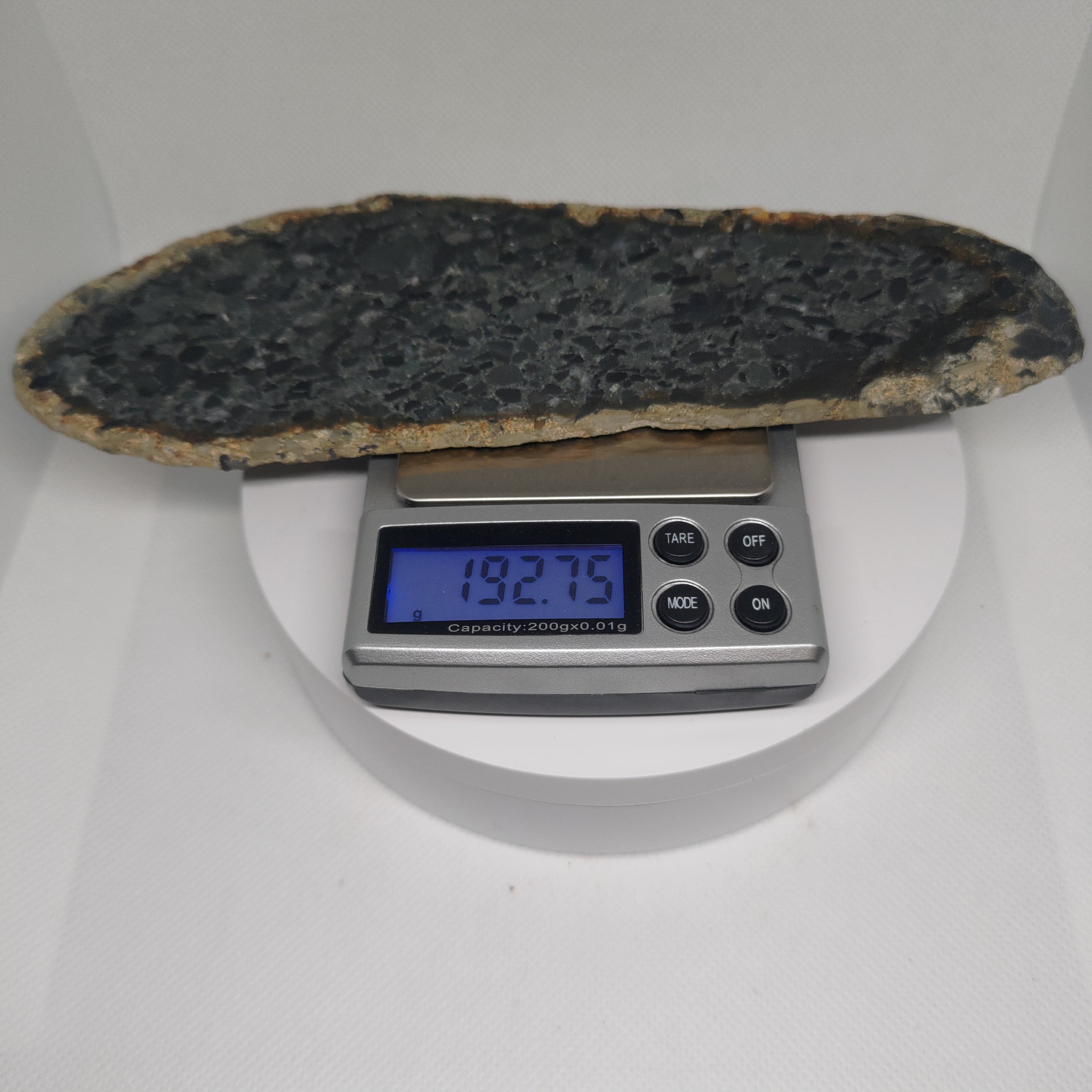 Hand Made New Zealand Conglomerate Stone Display Slab Ref: 0156