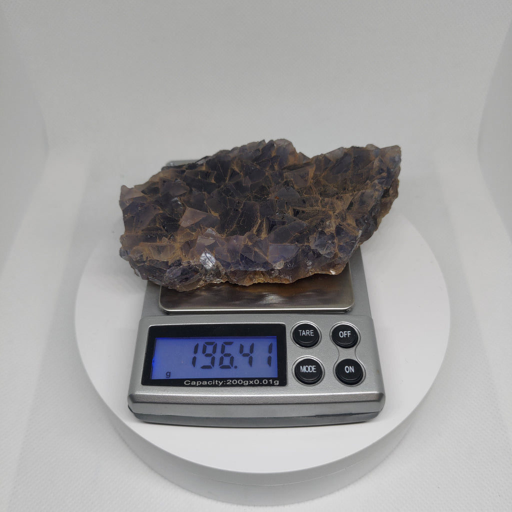 Natural Purple Cubic Fluorite Specimen Ref: 0159