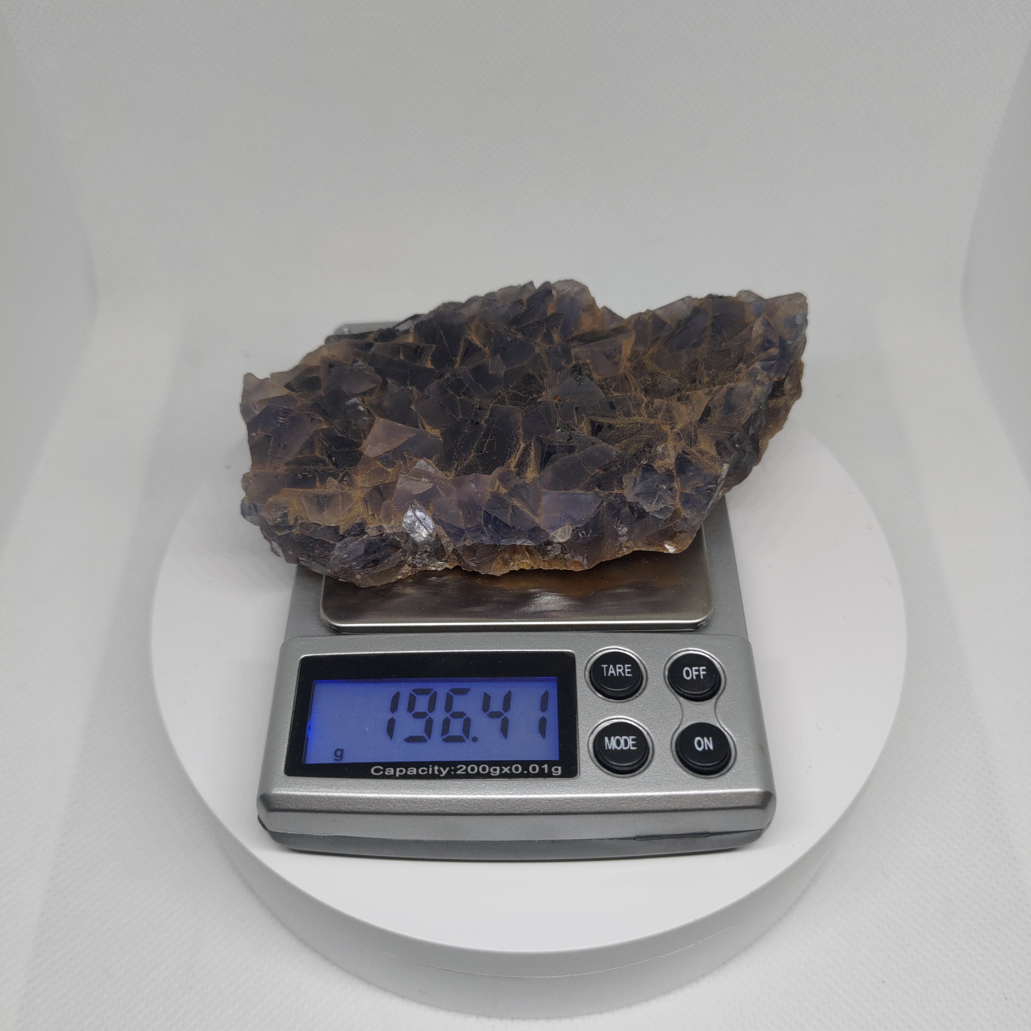 Natural Purple Cubic Fluorite Specimen Ref: 0159