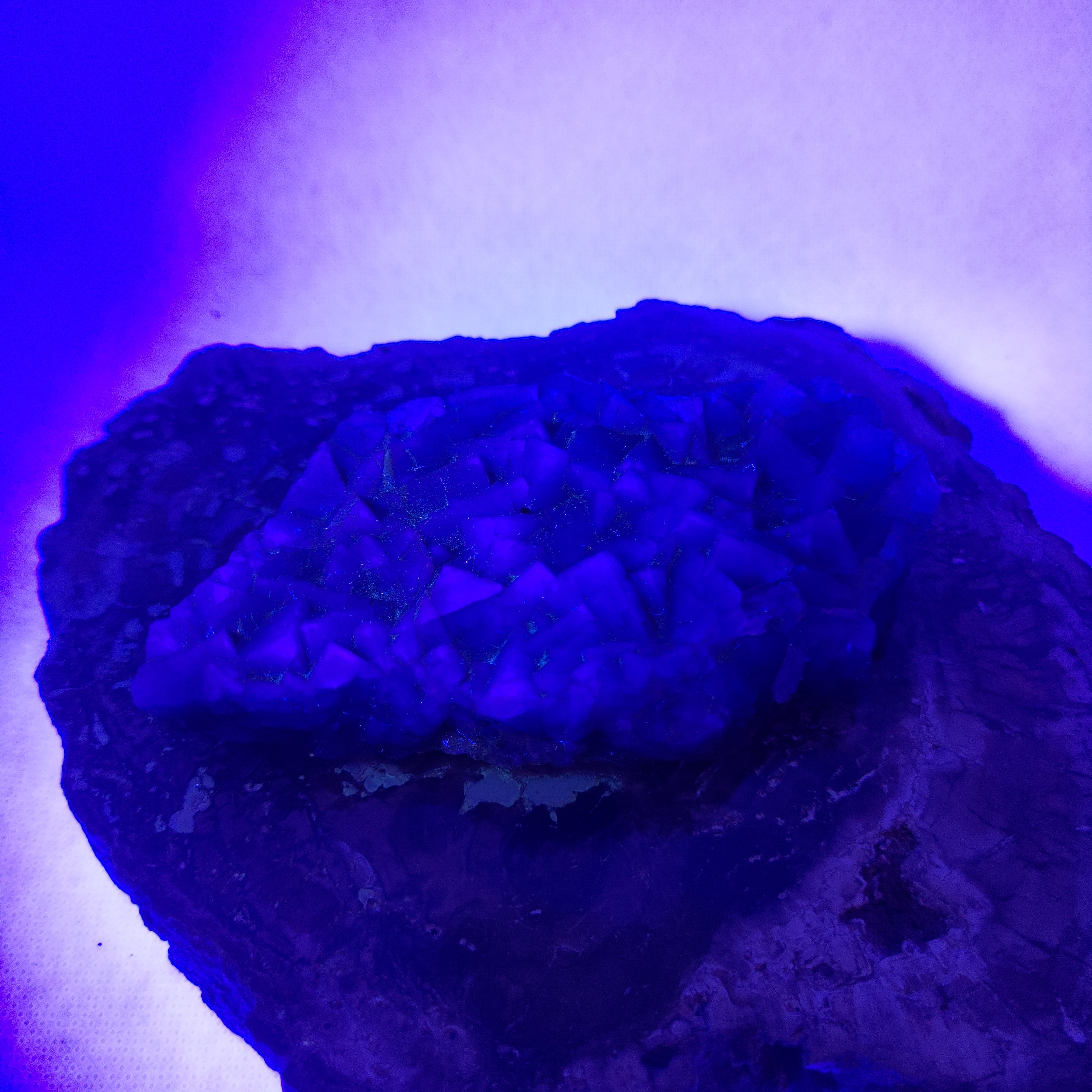 Natural Purple Cubic Fluorite Specimen Ref: 0159