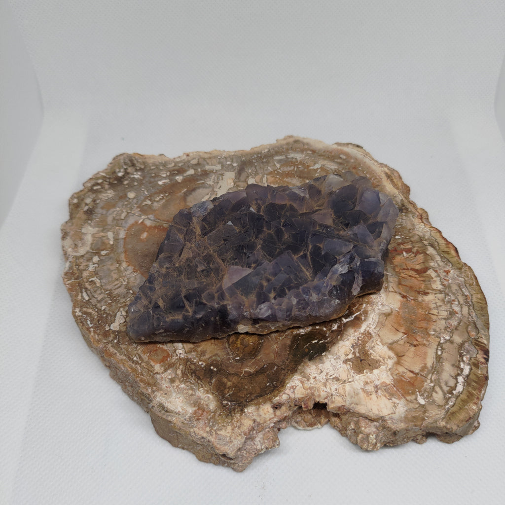 Natural Purple Cubic Fluorite Specimen Ref: 0159