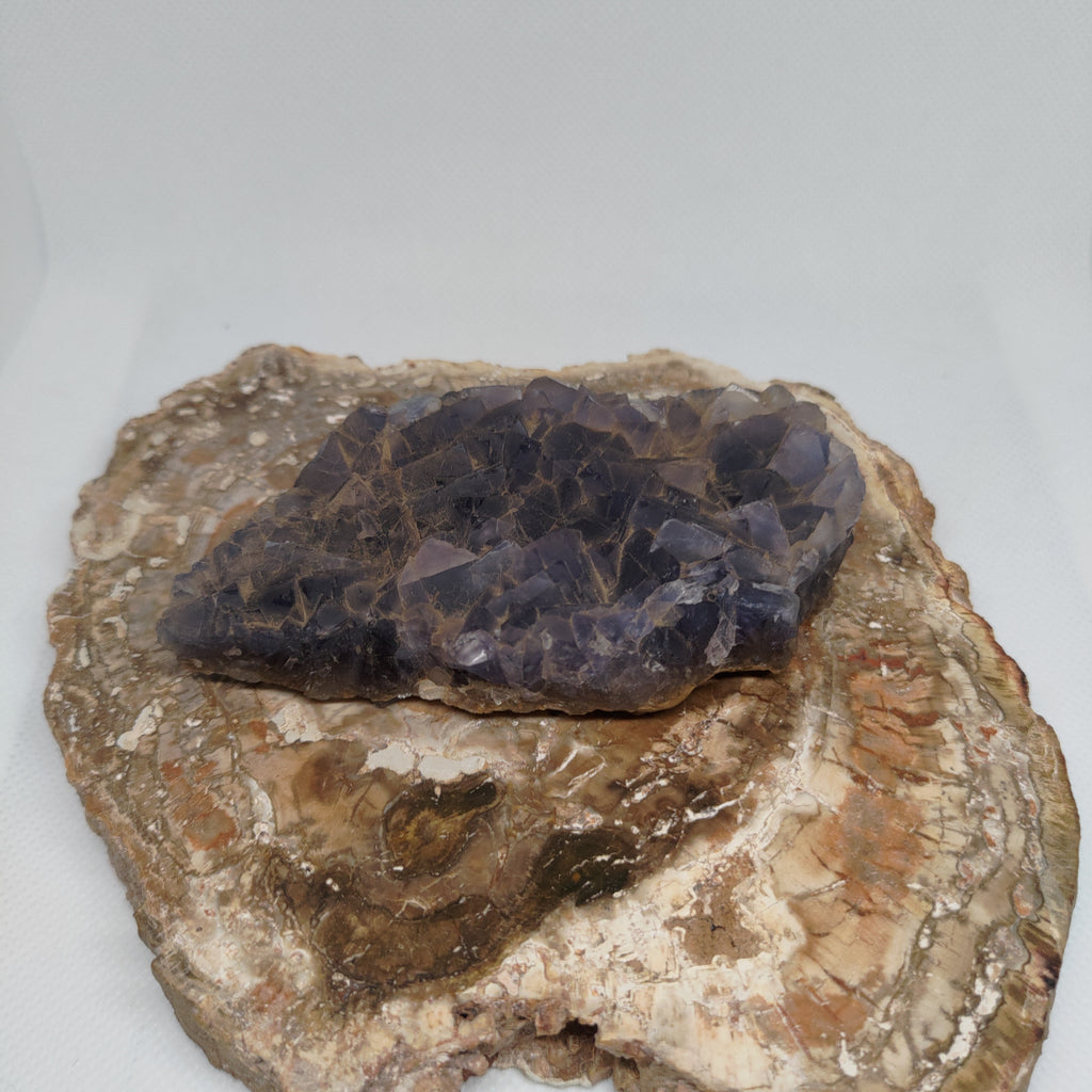 Natural Purple Cubic Fluorite Specimen Ref: 0159