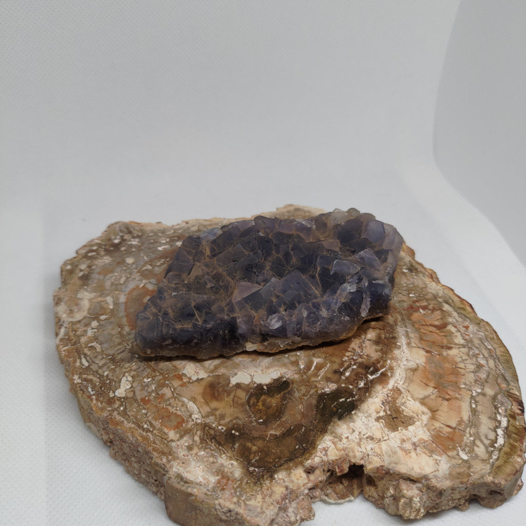 Natural Purple Cubic Fluorite Specimen Ref: 0159