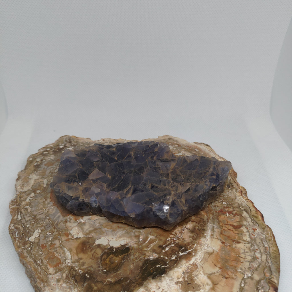 Natural Purple Cubic Fluorite Specimen Ref: 0159