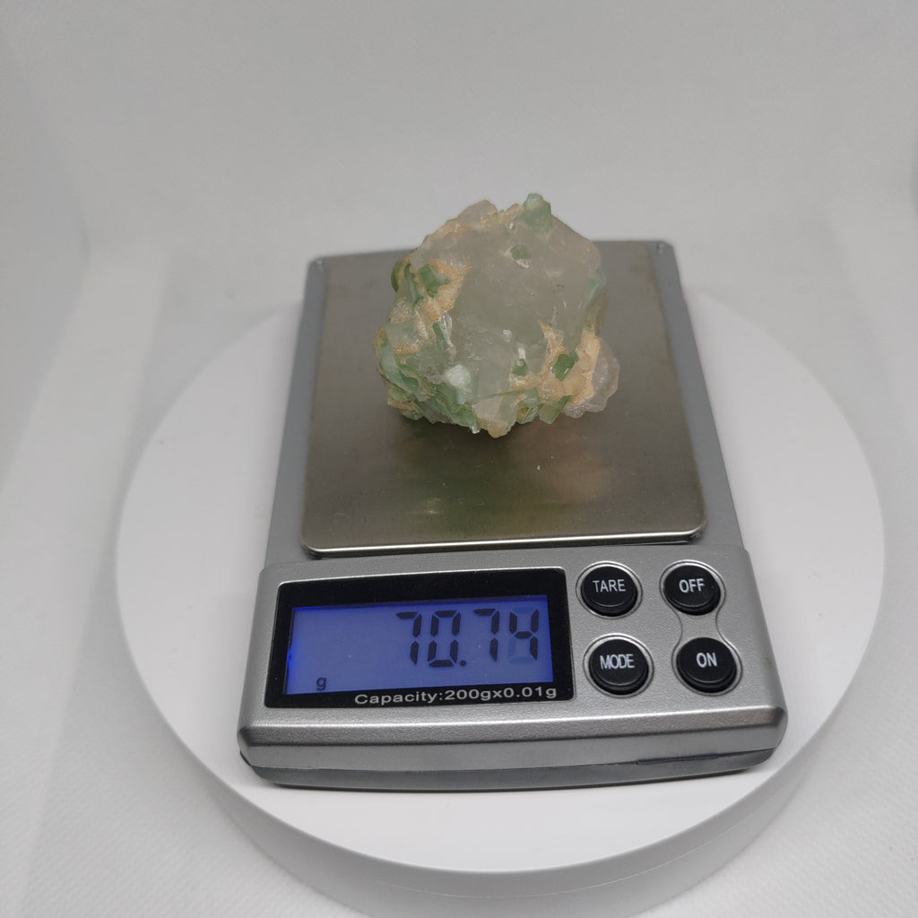 Green Tourmaline in Quartz Specimen from Pakistan Ref: 0170
