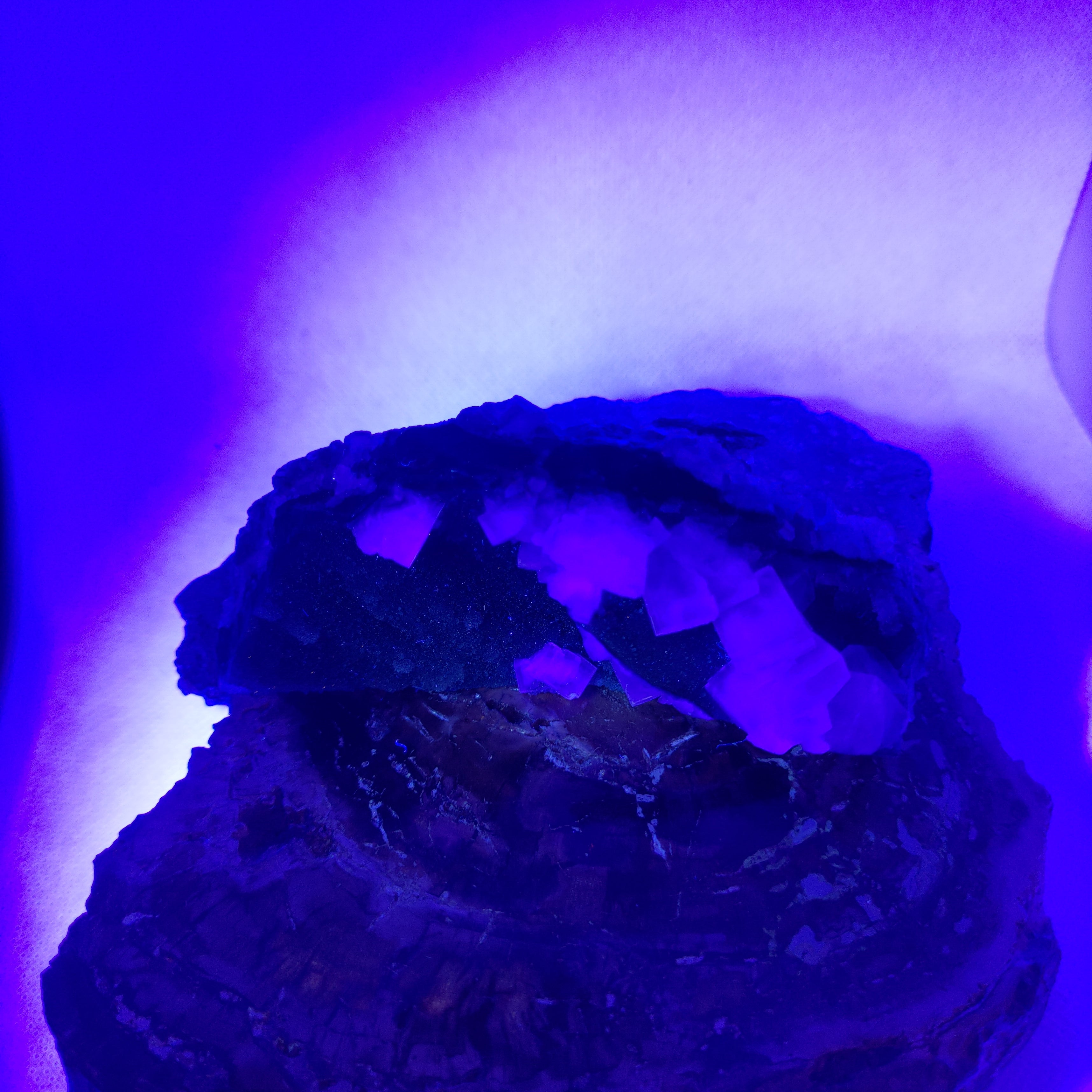 Fluorite with Calcite Specimen Ref: 0173
