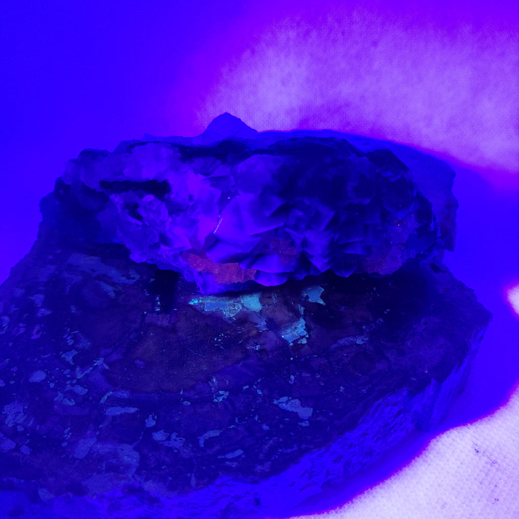 Fluorite with Calcite Specimen Ref: 0173