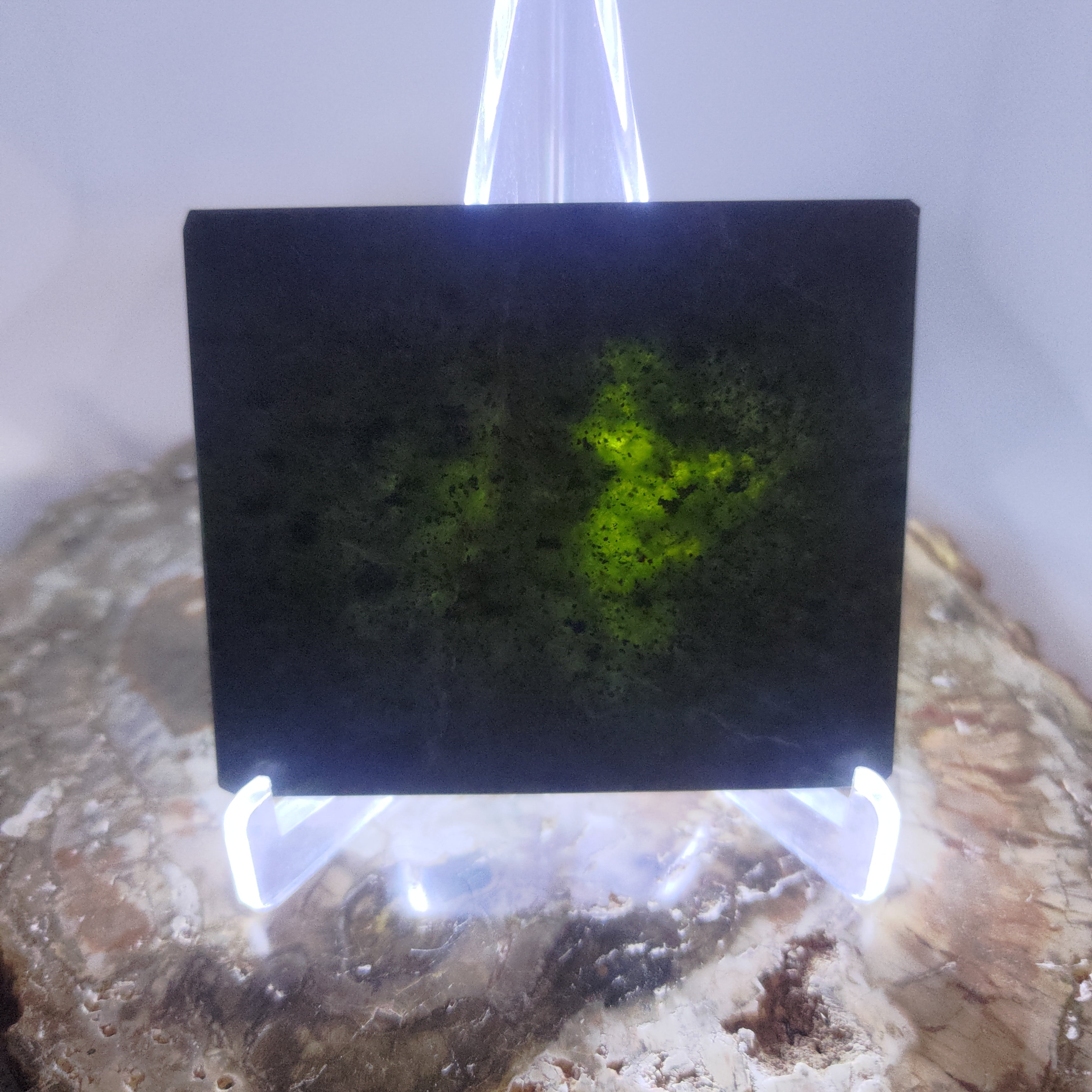 New Zealand Pounamu Display Slab Ref: 0193
