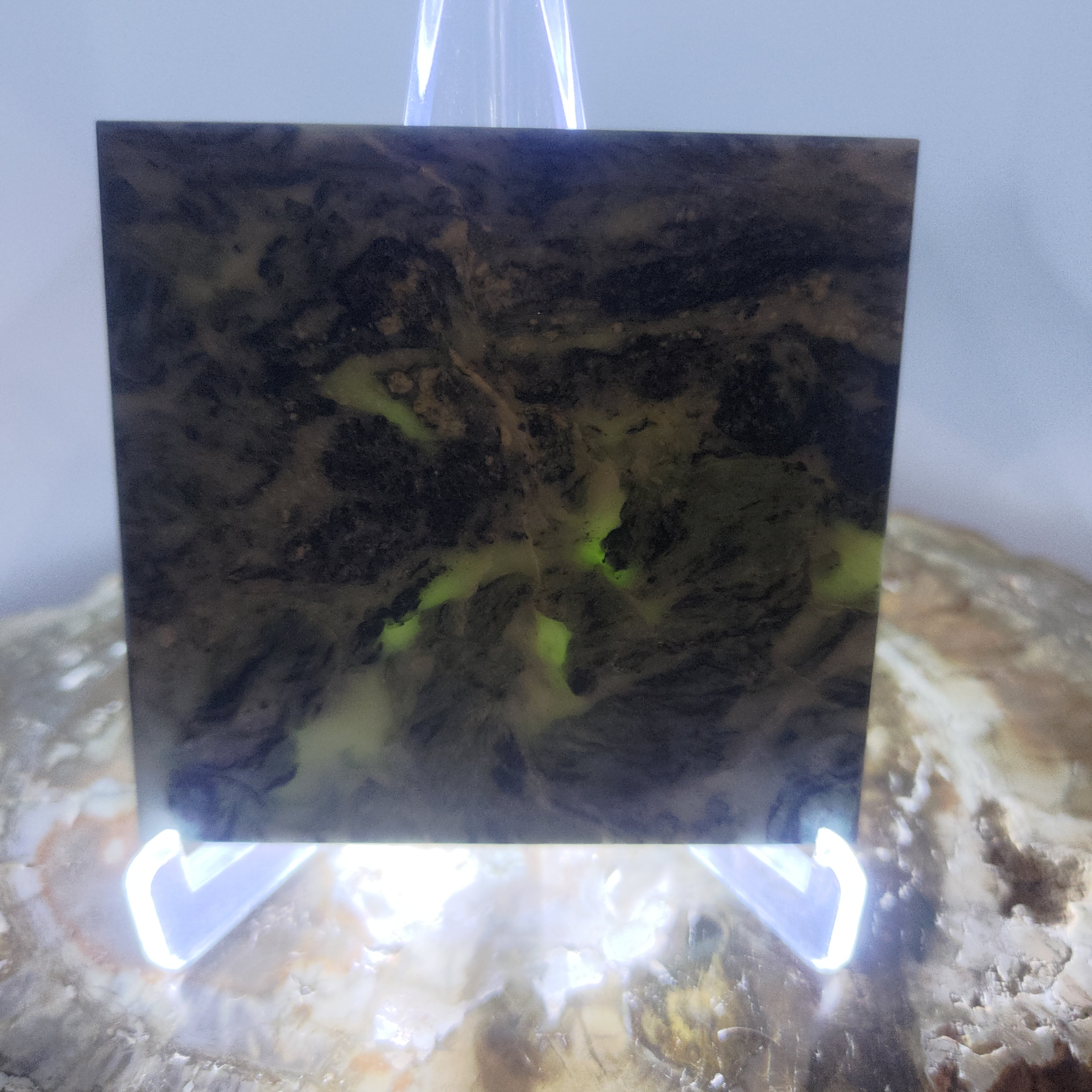 New Zealand Pounamu Display Slab Ref: 0195