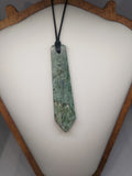 Hand Made New Zealand Pounamu/Greenstone Flower Jade Necklace Ref: 0210