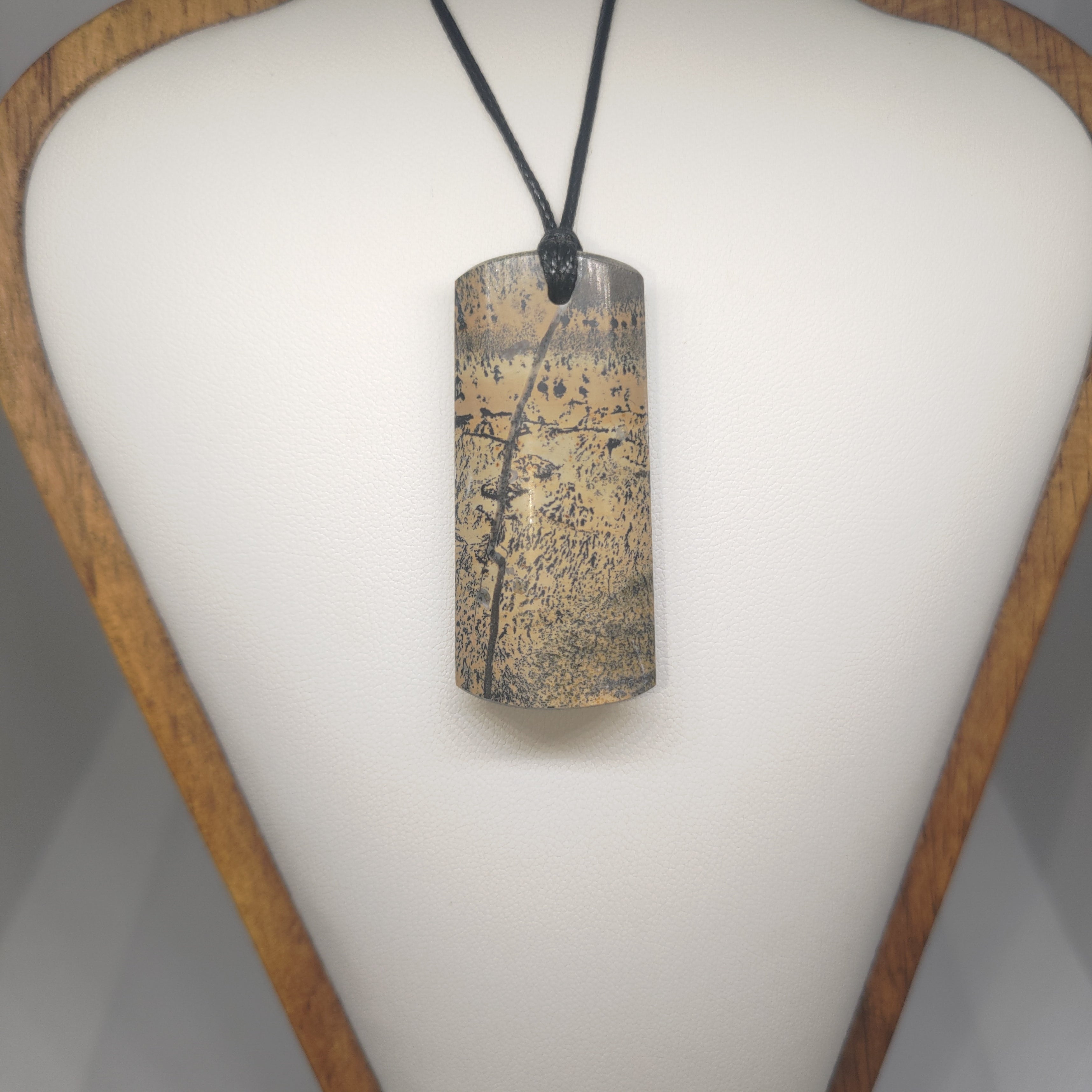Hand Made Picture Jasper Pendant Ref: 0286