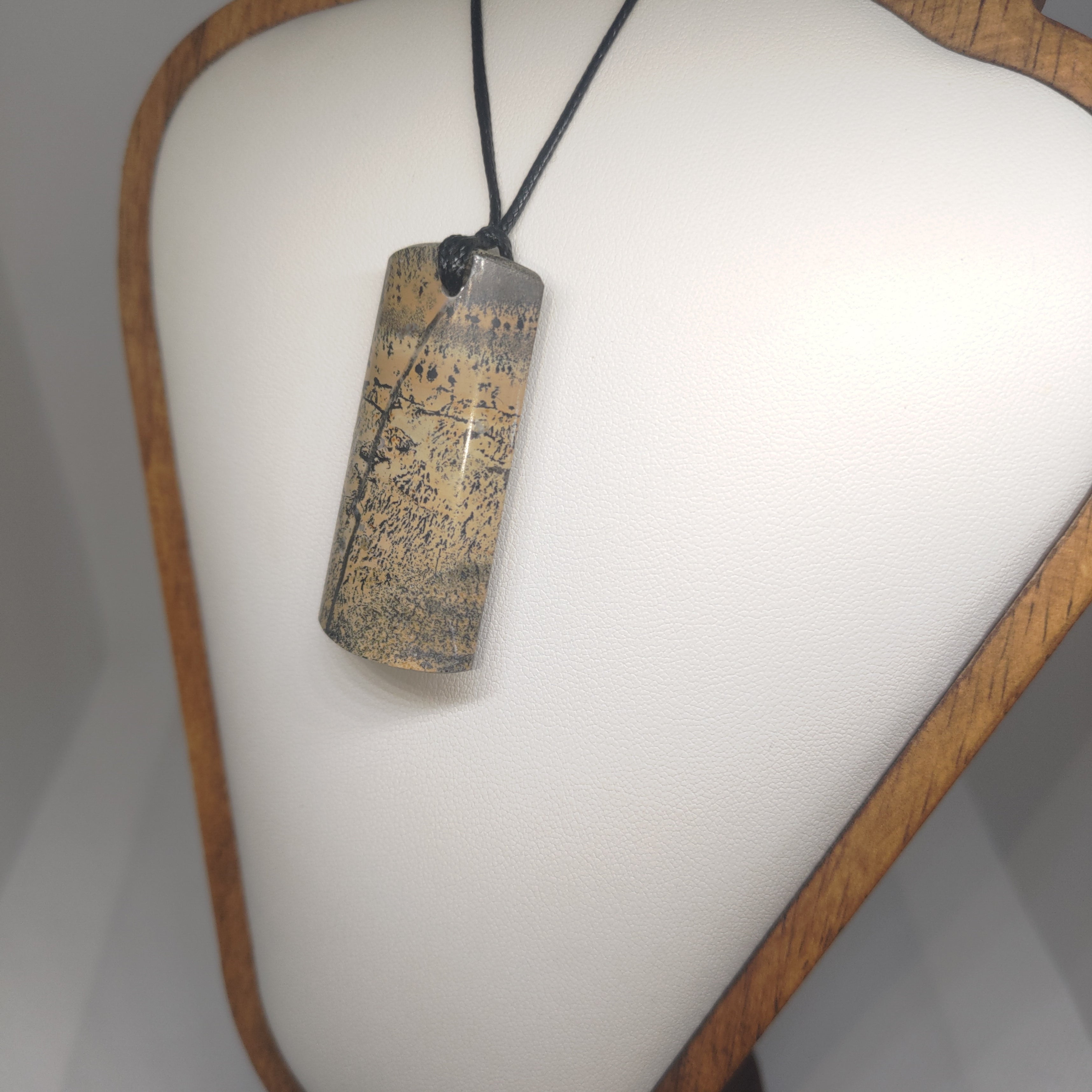 Hand Made Picture Jasper Pendant Ref: 0286