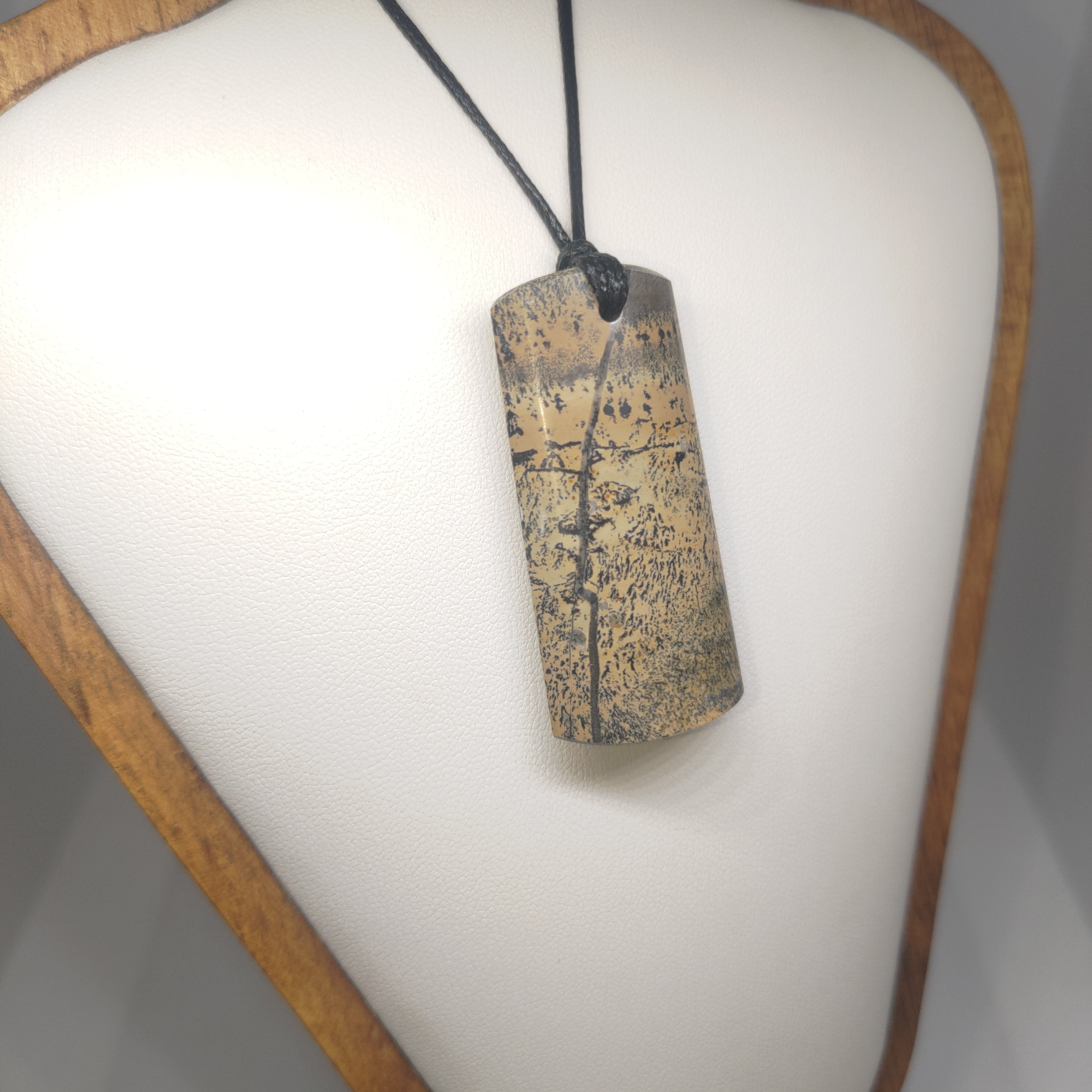 Hand Made Picture Jasper Pendant Ref: 0286