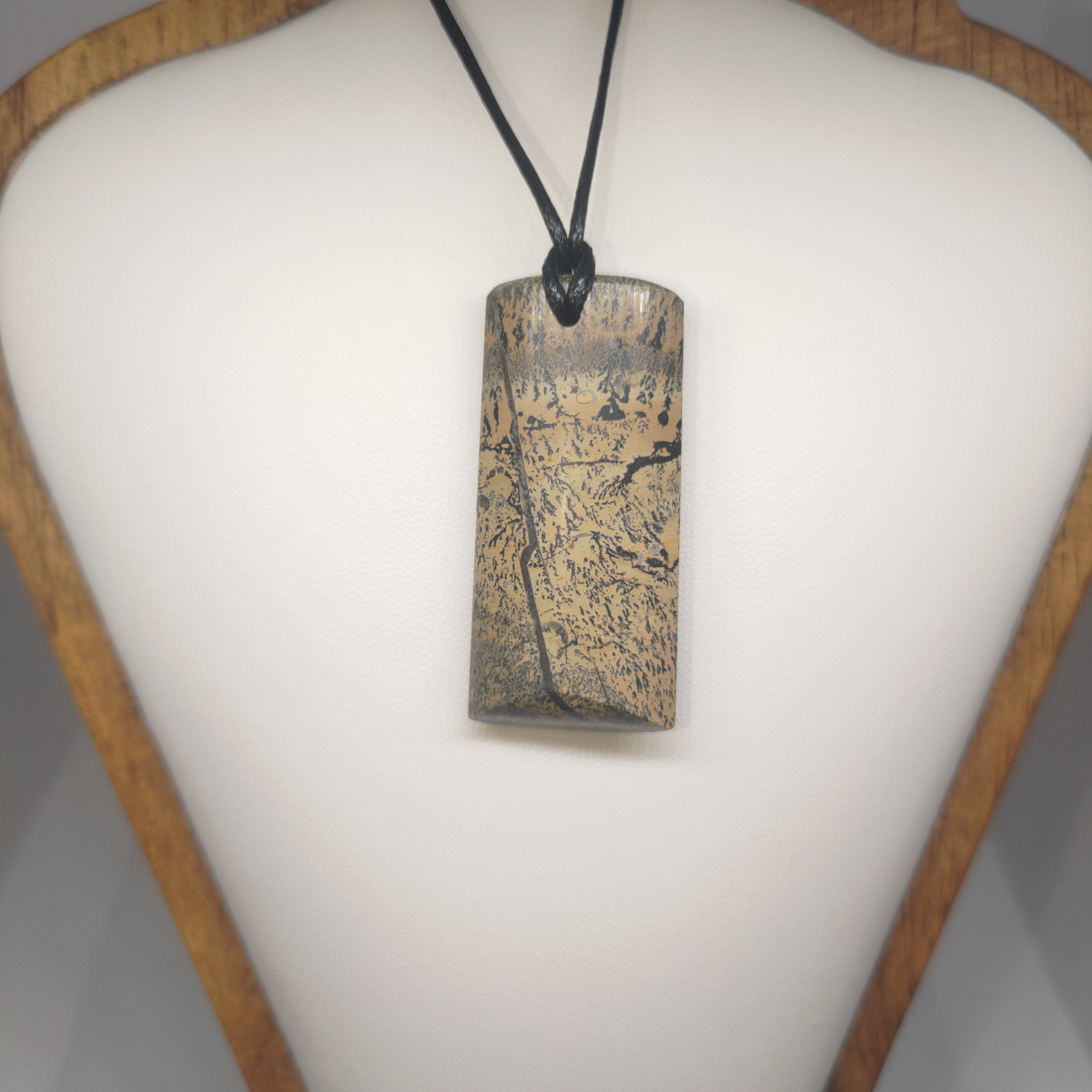 Hand Made Picture Jasper Pendant Ref: 0286