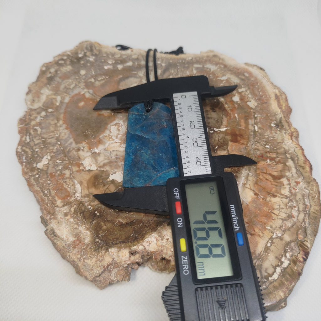 Hand Made Blue Apatite Pendant 0288