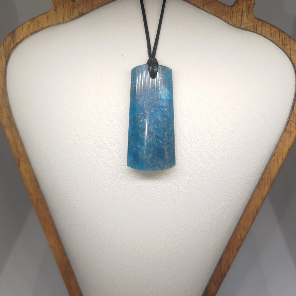 Hand Made Blue Apatite Pendant 0290
