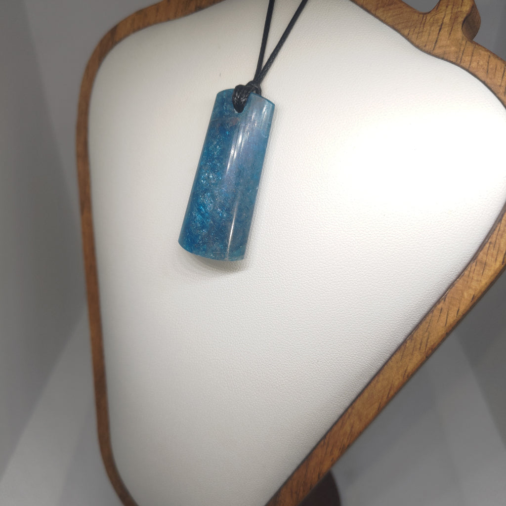 Hand Made Blue Apatite Pendant 0290