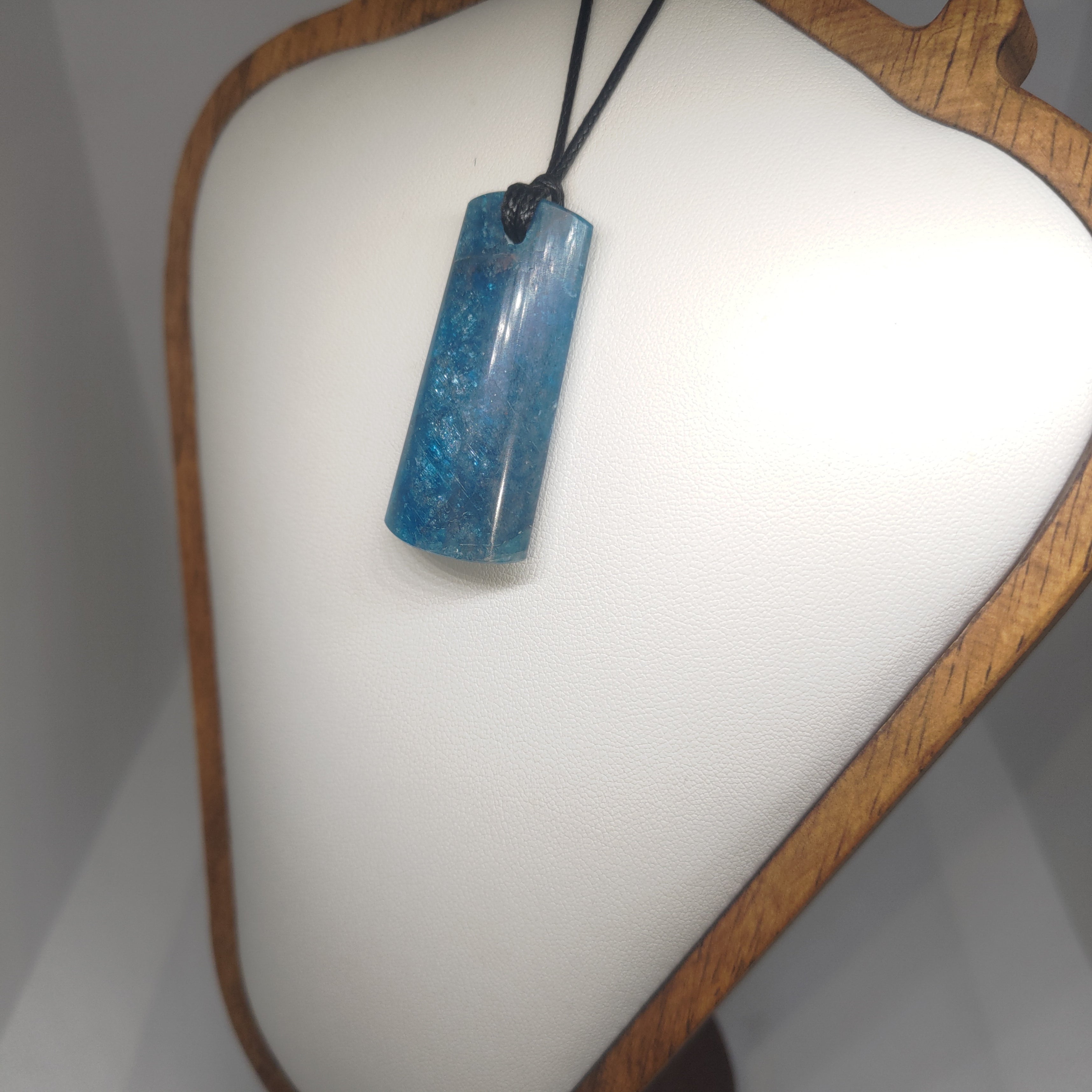 Hand Made Blue Apatite Pendant 0290
