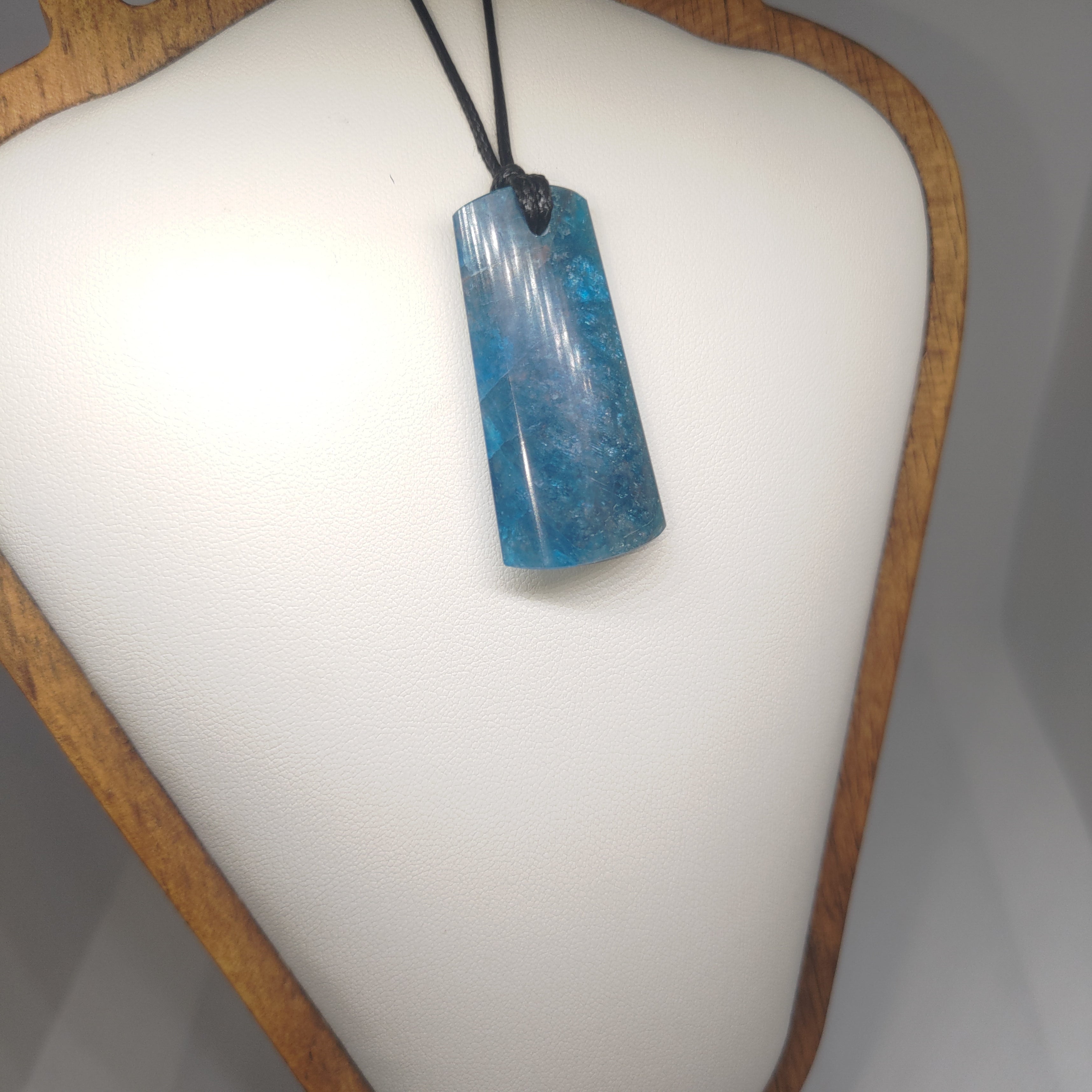 Hand Made Blue Apatite Pendant 0290