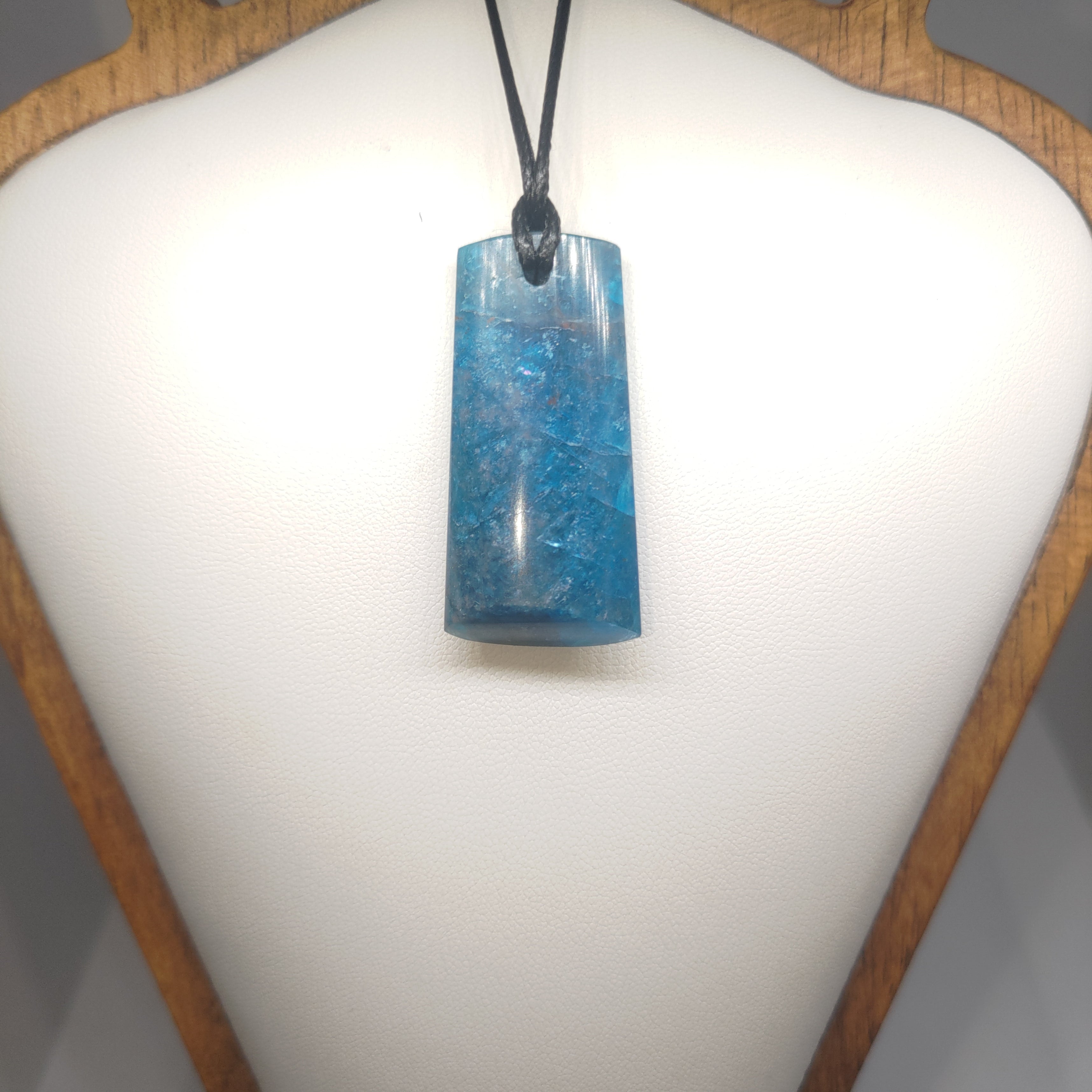 Hand Made Blue Apatite Pendant 0290