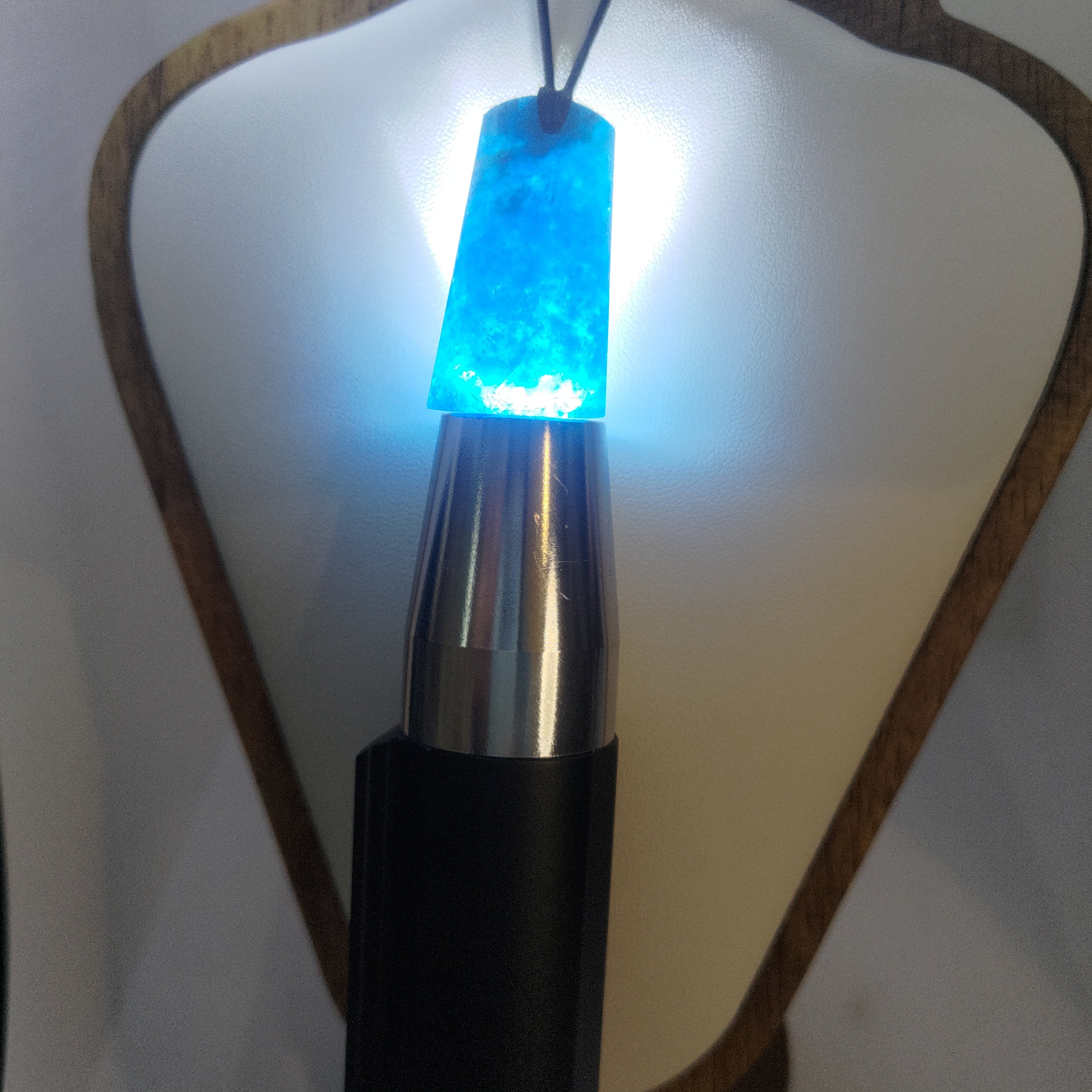 Hand Made Blue Apatite Pendant 0290