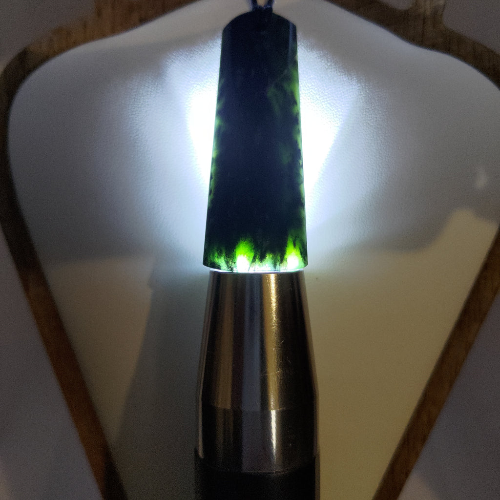 Pounamu Toki – Hand-Carved New Zealand Greenstone Adze 0297