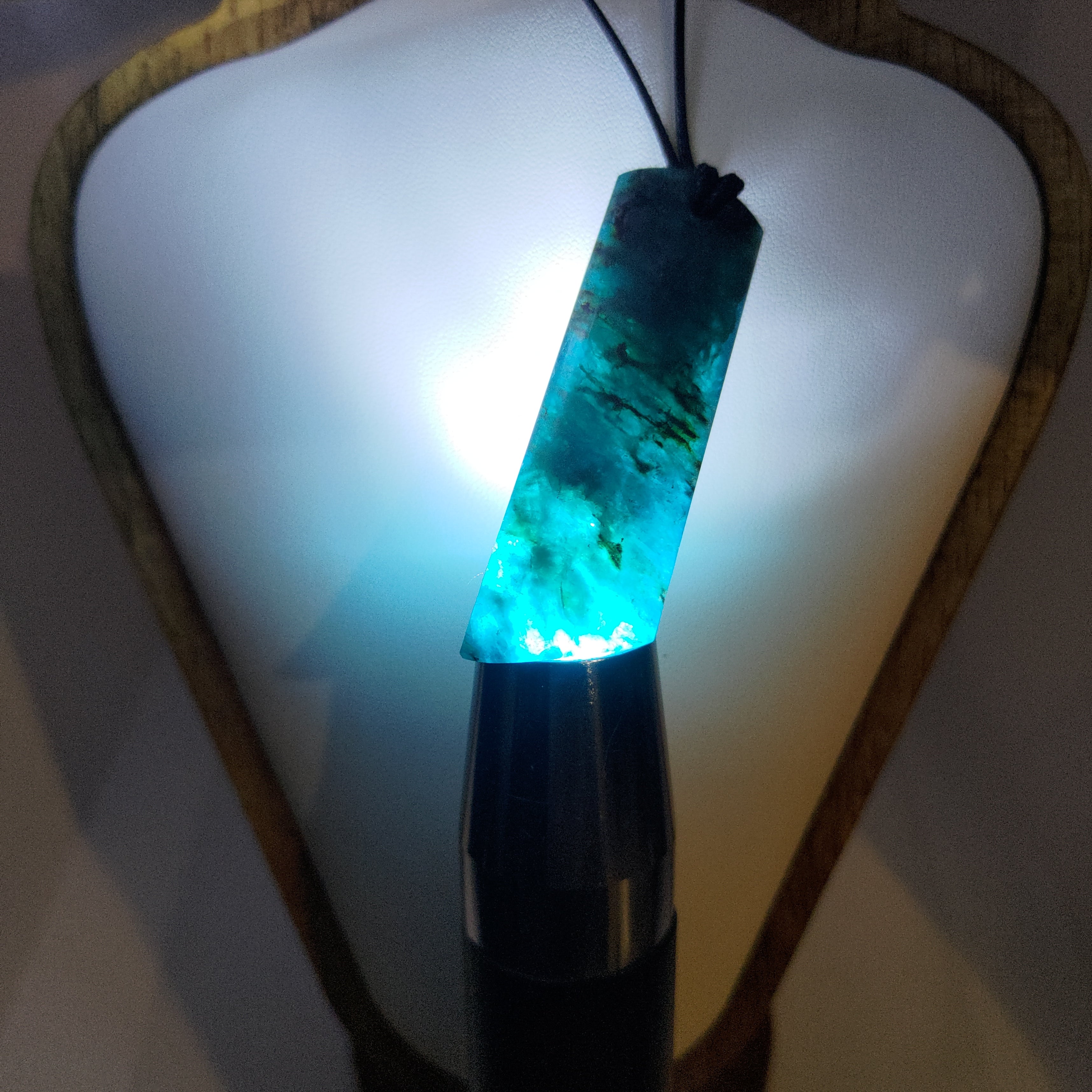 Hand Made Blue Apatite Pendant 0299