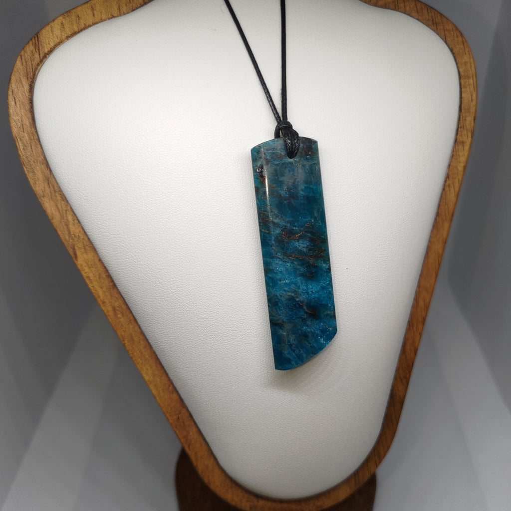 Hand Made Blue Apatite Pendant 0299