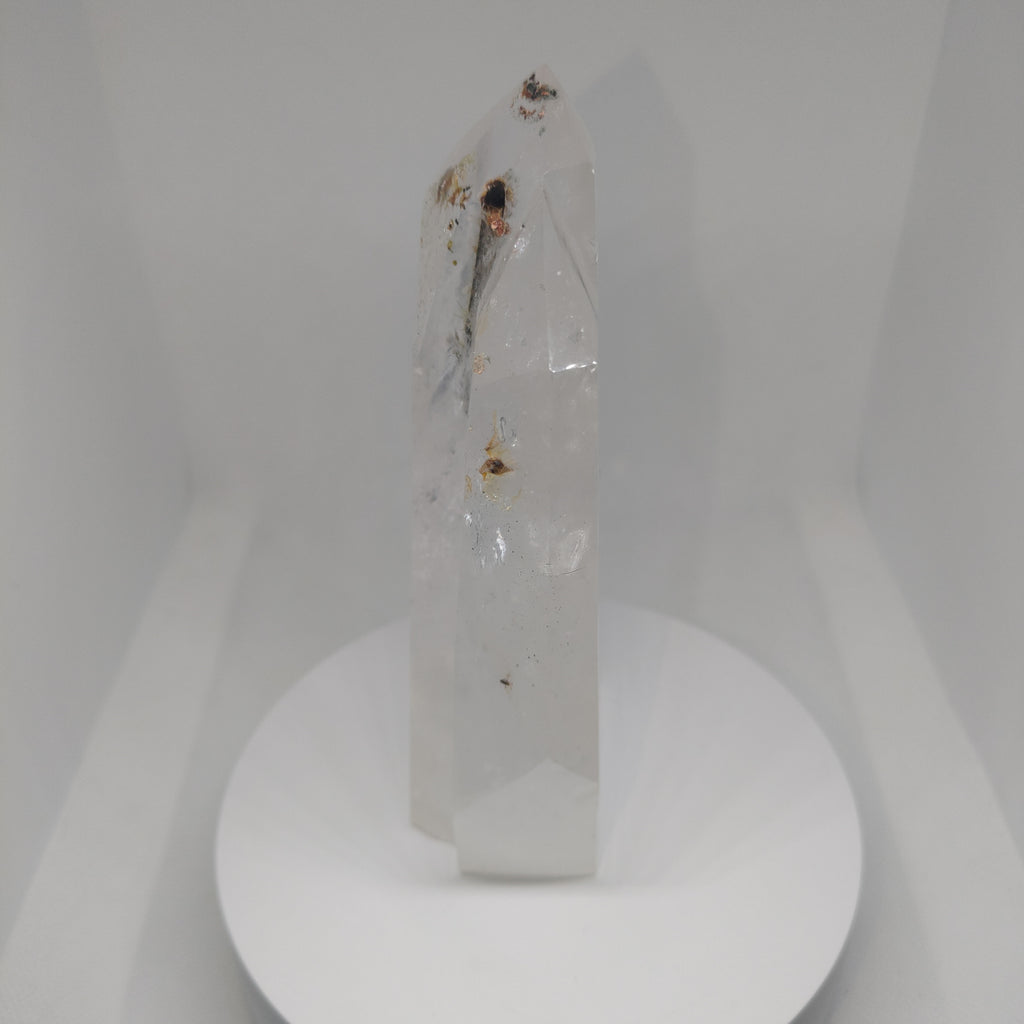Clear Quartz Tower/Freeform with Tourmaline Inclusion Ref:0183