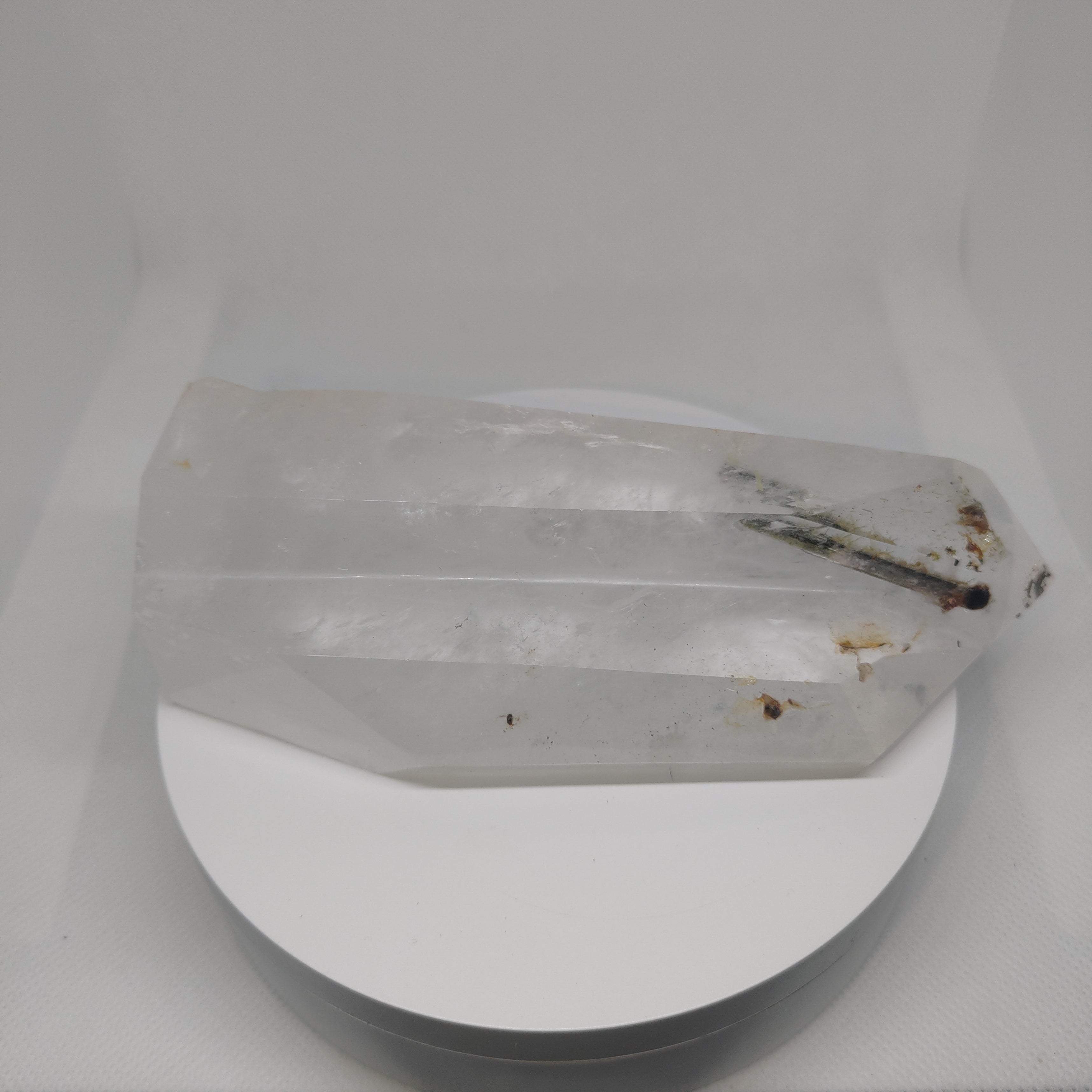 Clear Quartz Tower/Freeform with Tourmaline Inclusion Ref:0183