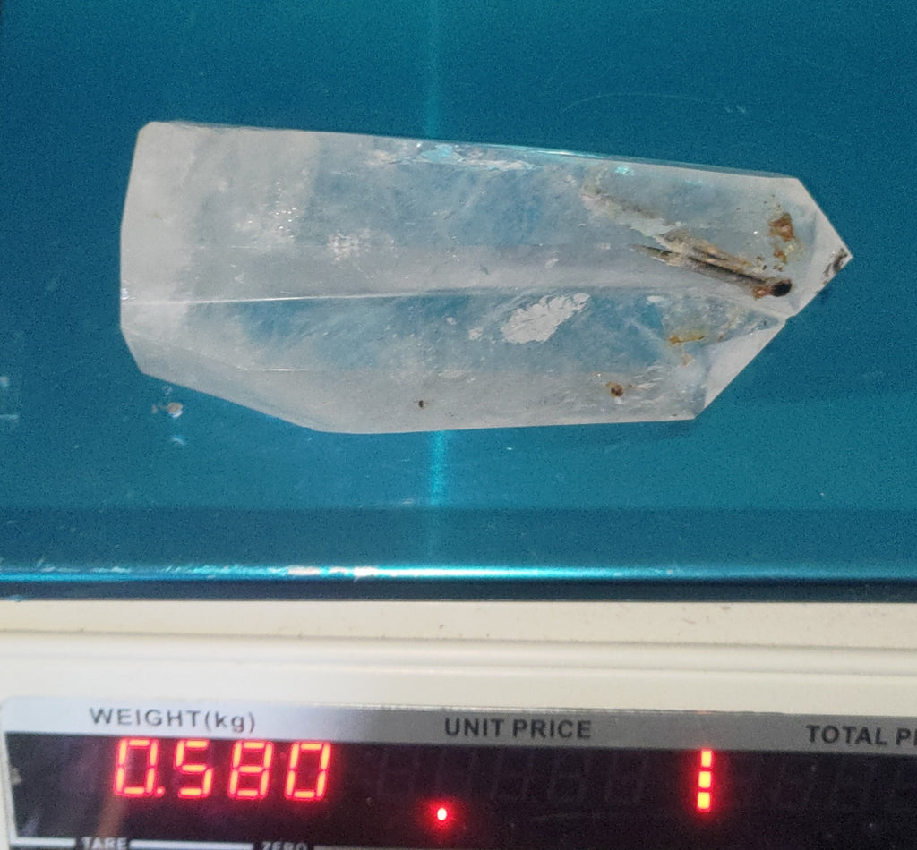 Clear Quartz Tower/Freeform with Tourmaline Inclusion Ref:0183
