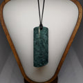 Pounamu Toki – Hand-Carved New Zealand Greenstone Adze 0347