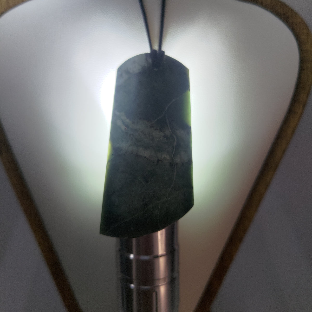 Pounamu Toki – Hand-Carved New Zealand Greenstone Adze 0367