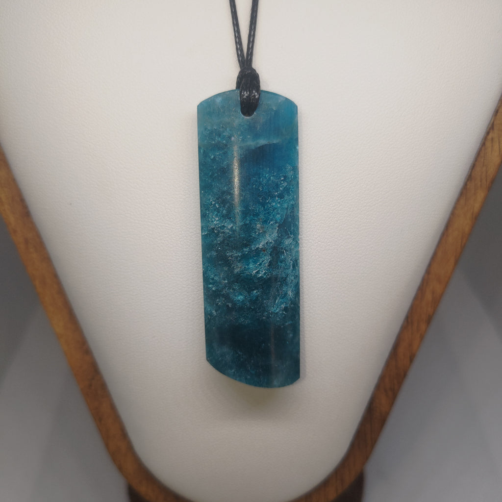 Hand Made Blue Apatite Pendant 0370