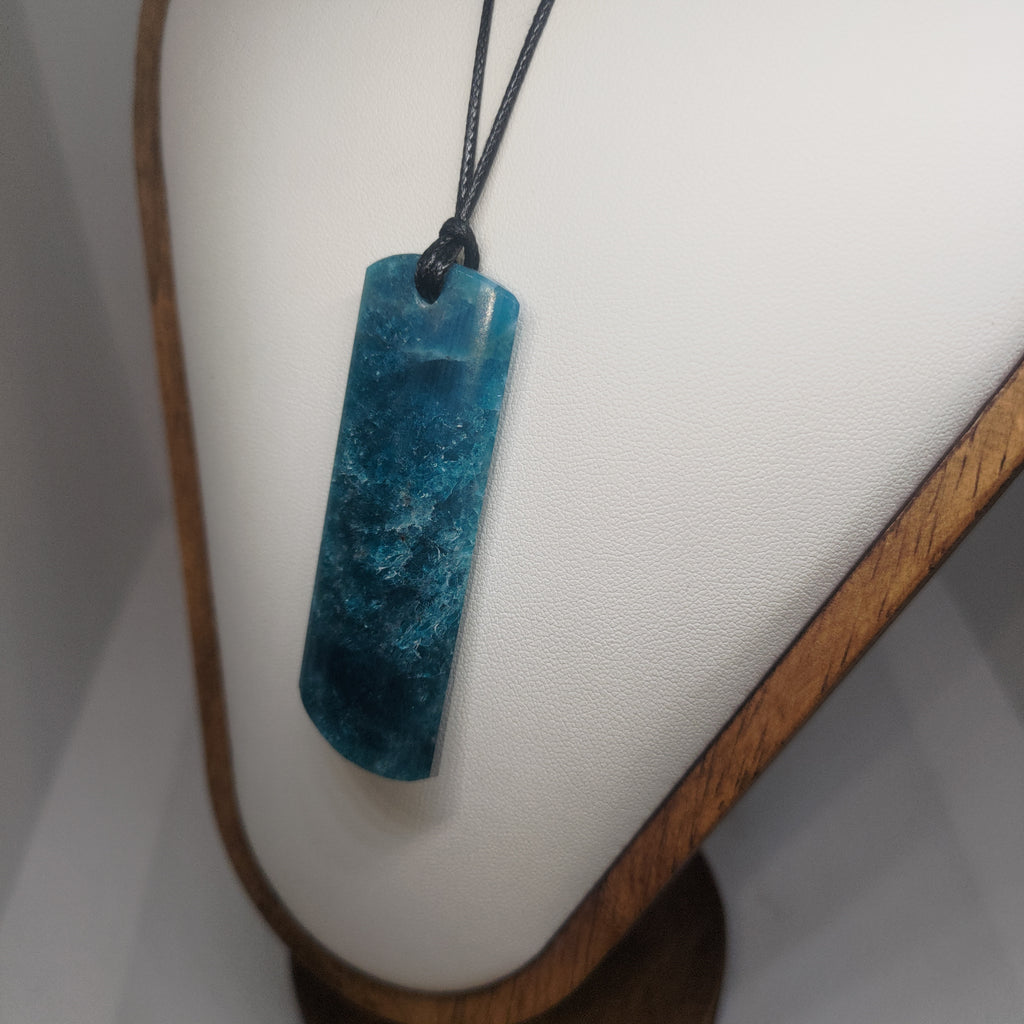 Hand Made Blue Apatite Pendant 0370