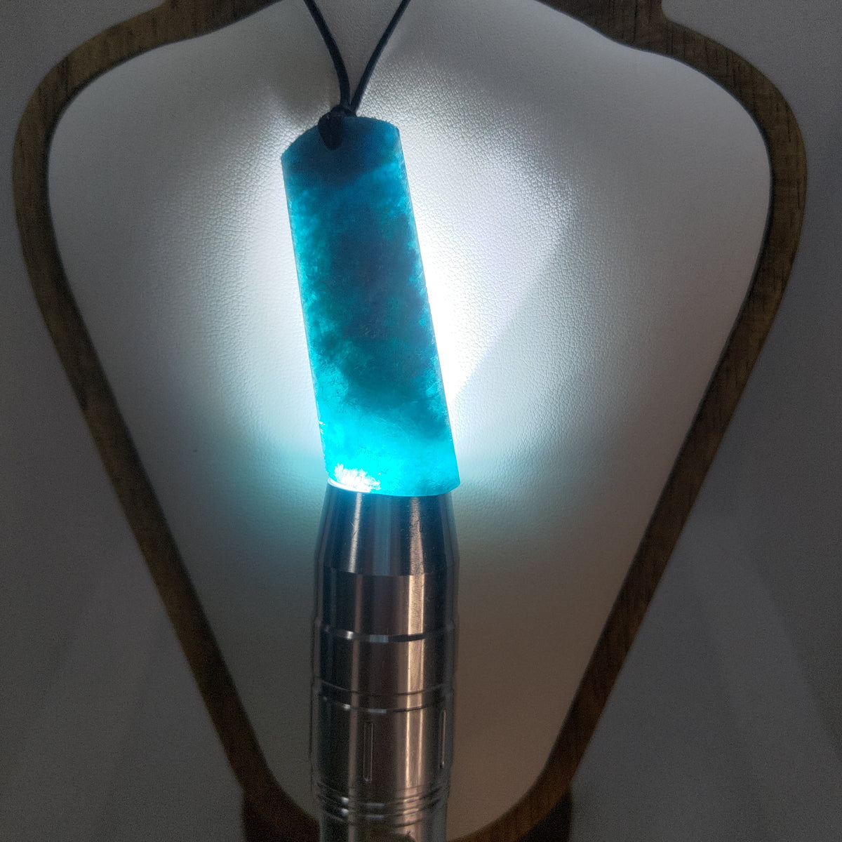 Hand Made Blue Apatite Pendant 0370