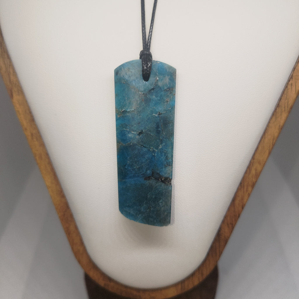 Hand Made Blue Apatite Pendant 0371