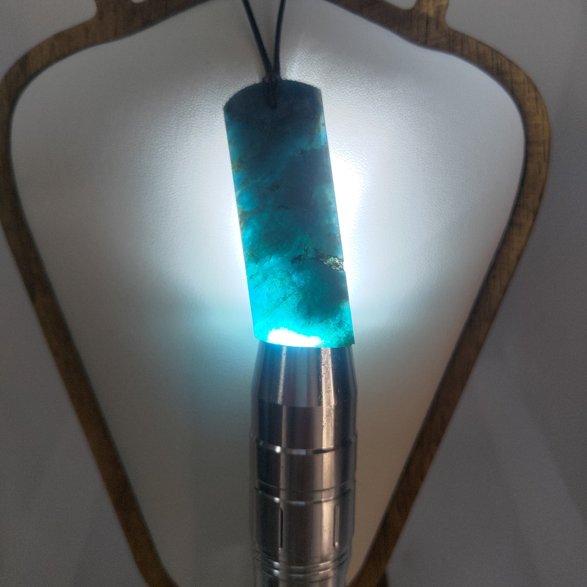 Hand Made Blue Apatite Pendant 0371