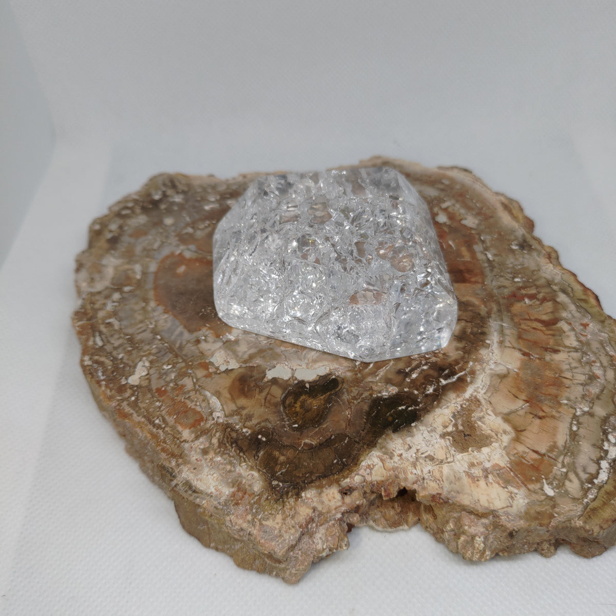 Clear Crackle Quartz Freeform Ref: 0382
