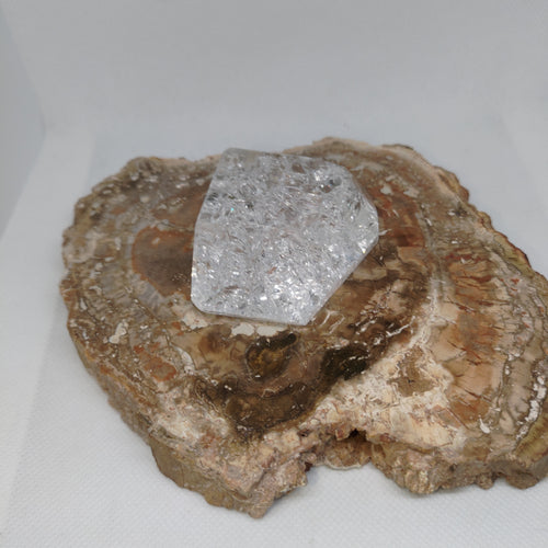 Clear Crackle Quartz Freeform Ref: 0382