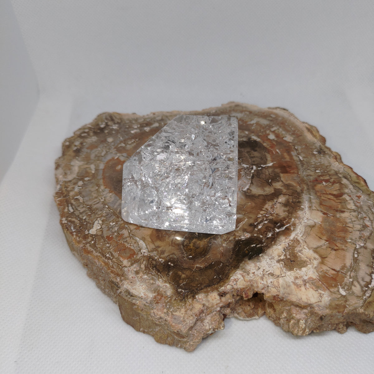 Clear Crackle Quartz Freeform Ref: 0382
